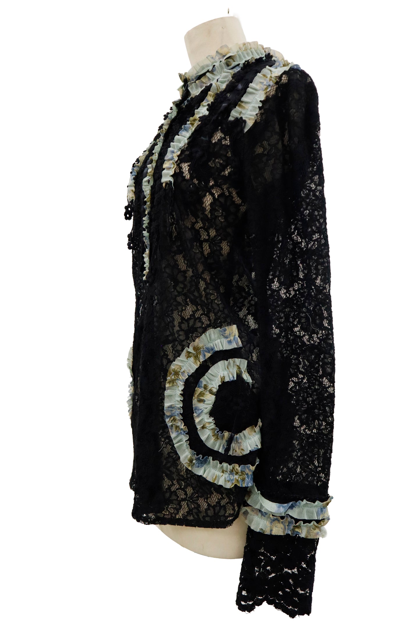 frill lace shirt/RM-［2604-035］