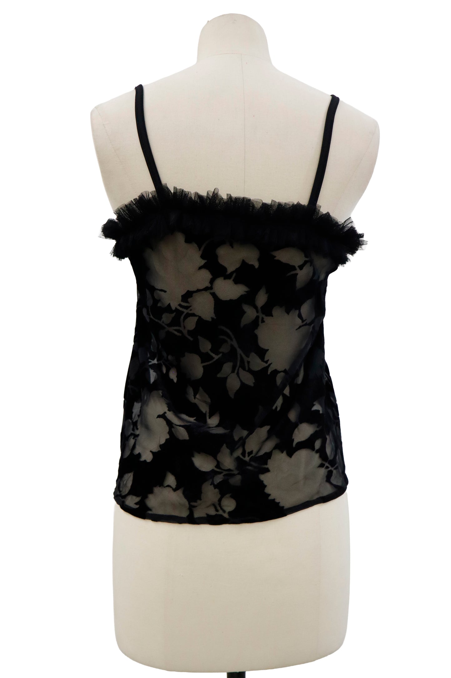 black frill camisole/RM-［2604-036］