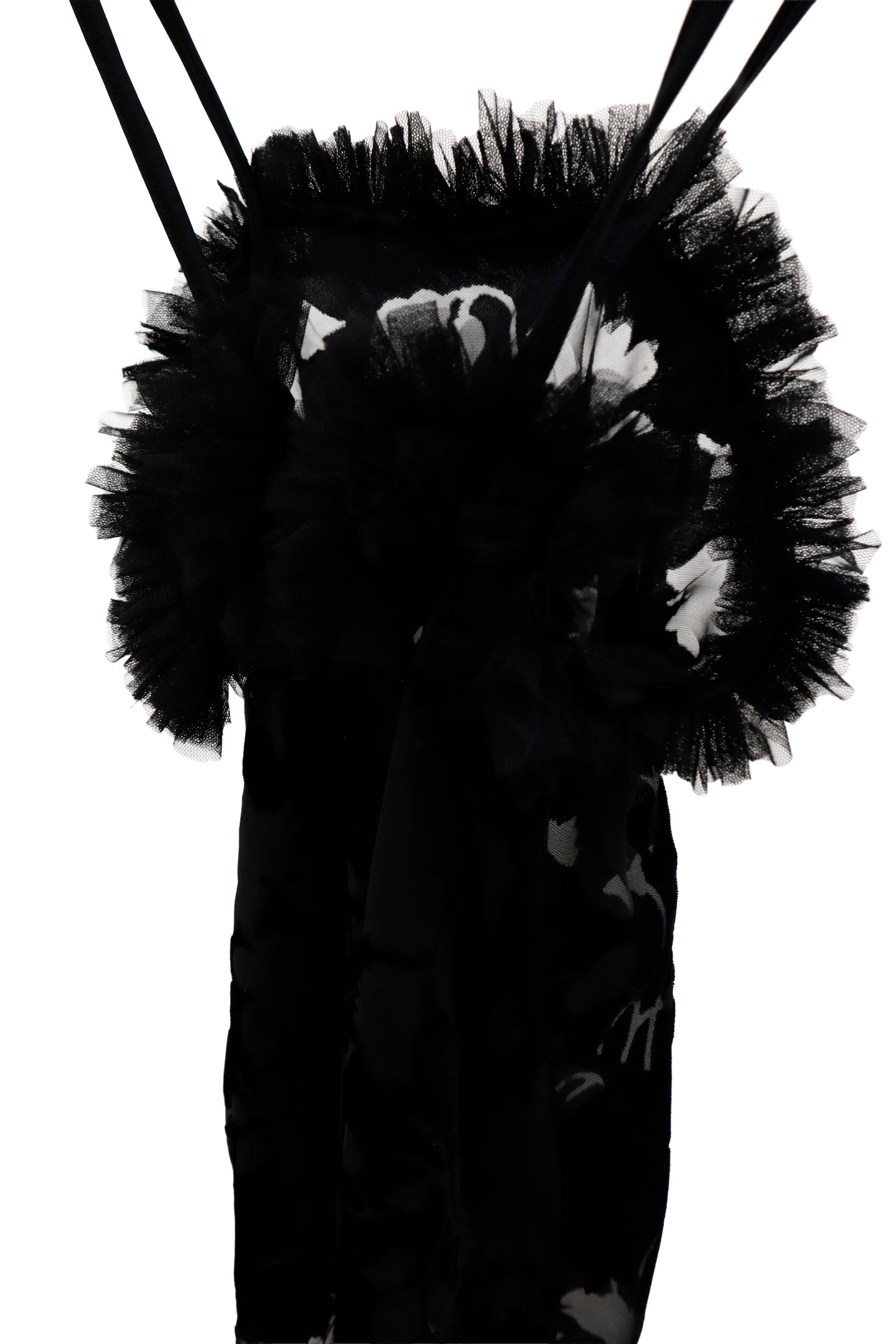 black frill camisole/RM-［2604-036］