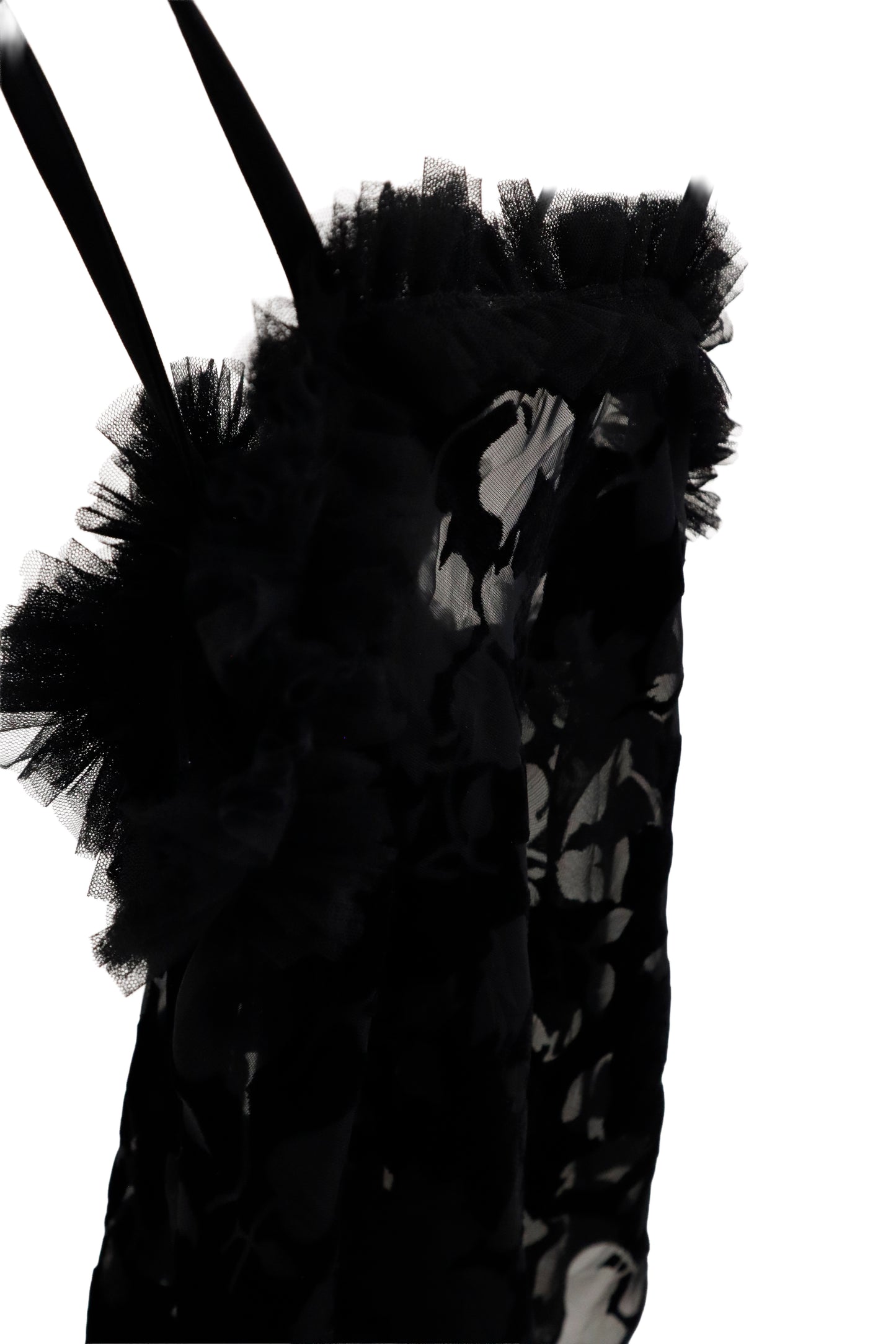 black frill camisole/RM-［2604-036］