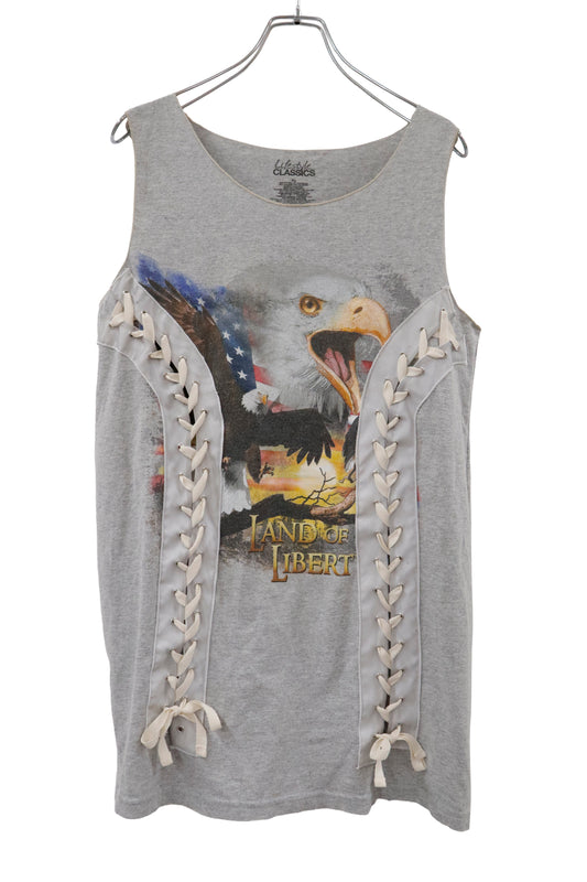 Y2K lace up tops/RM-［2605-020］