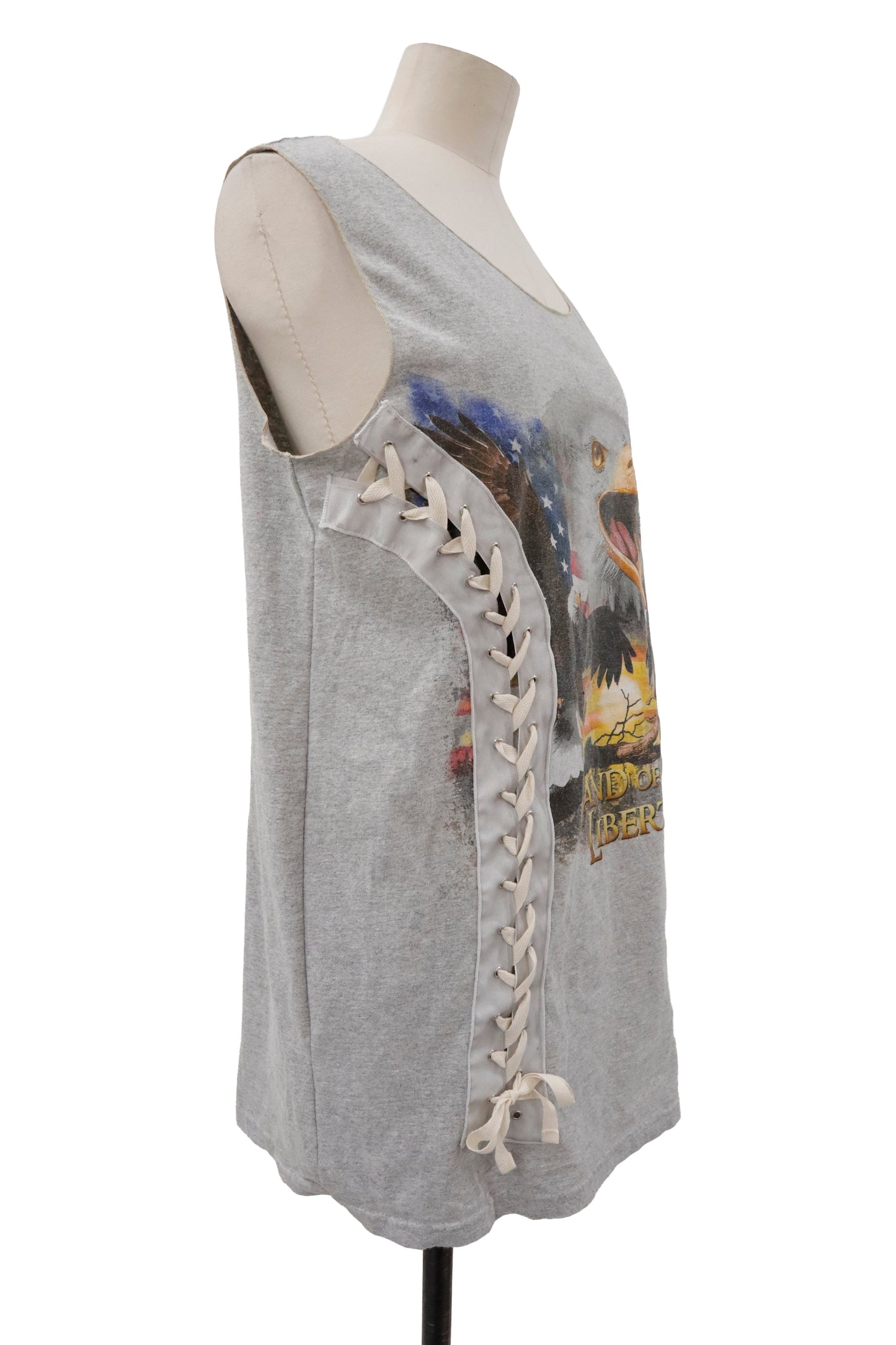 Y2K lace up tops/RM-［2605-020］