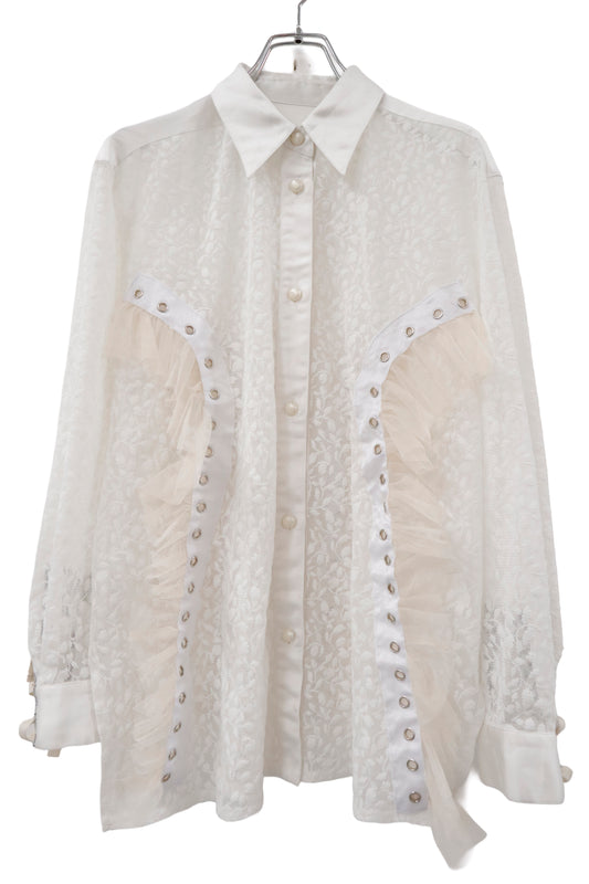 lace up contemporary shirt/RM-［2605-023］