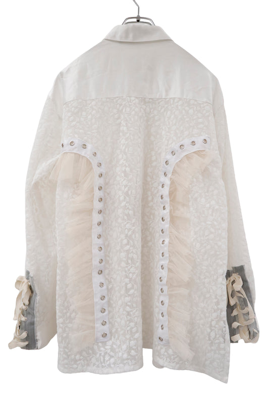 lace up contemporary shirt/RM-［2605-023］