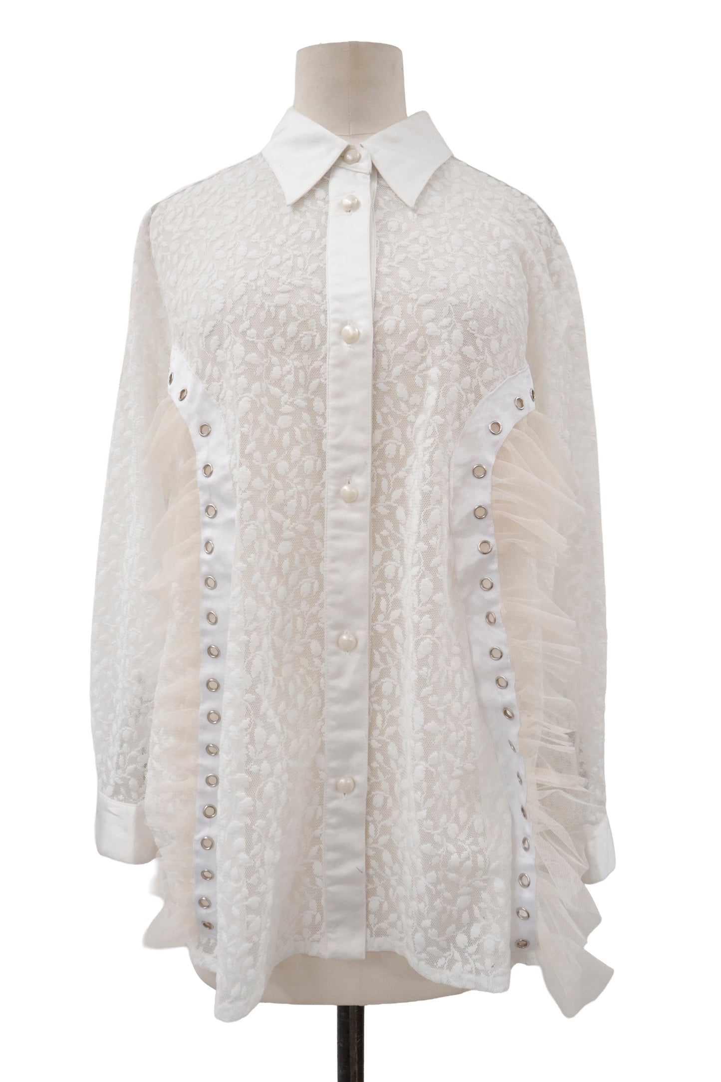 lace up contemporary shirt/RM-［2605-023］