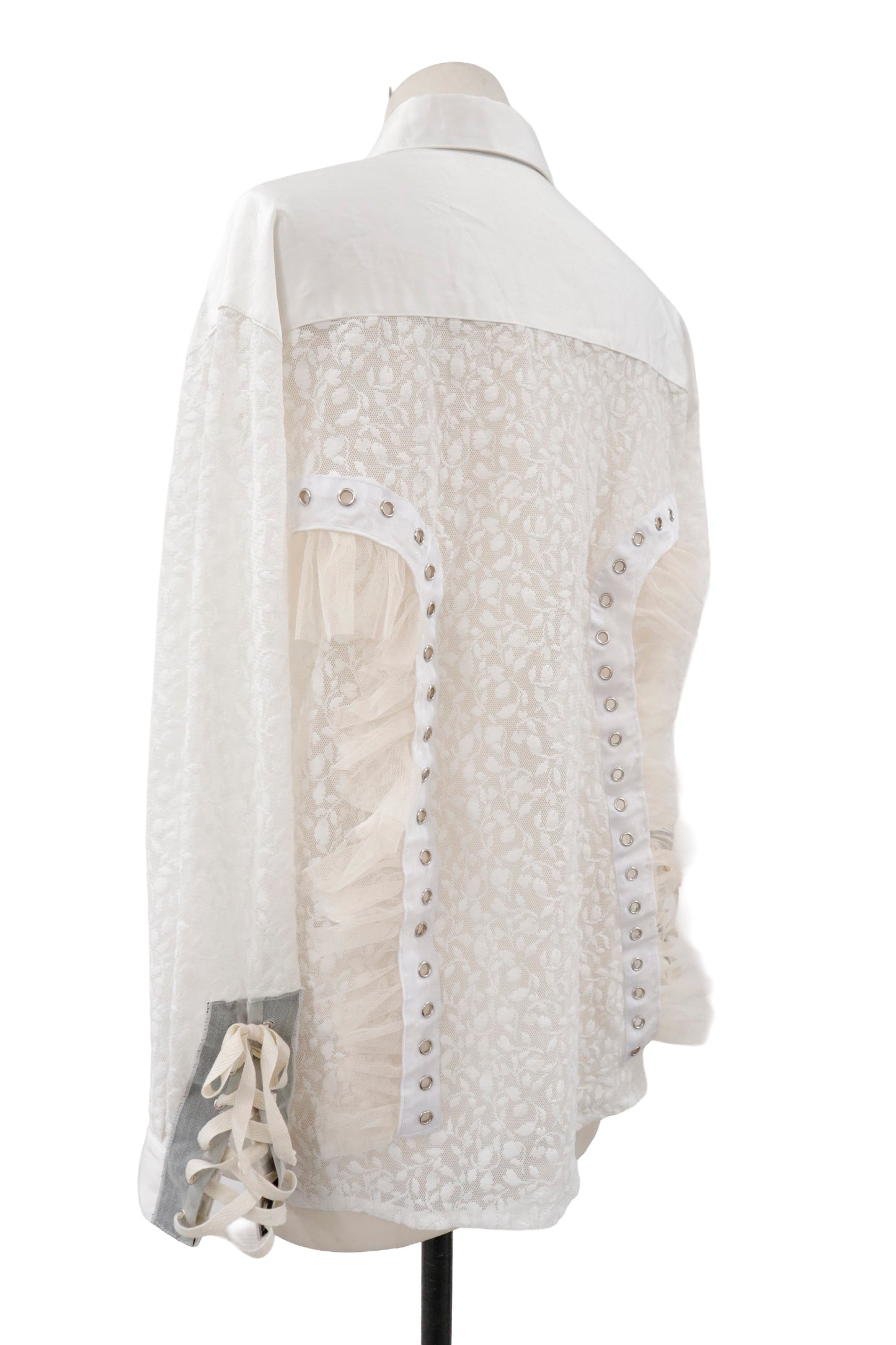 lace up contemporary shirt/RM-［2605-023］