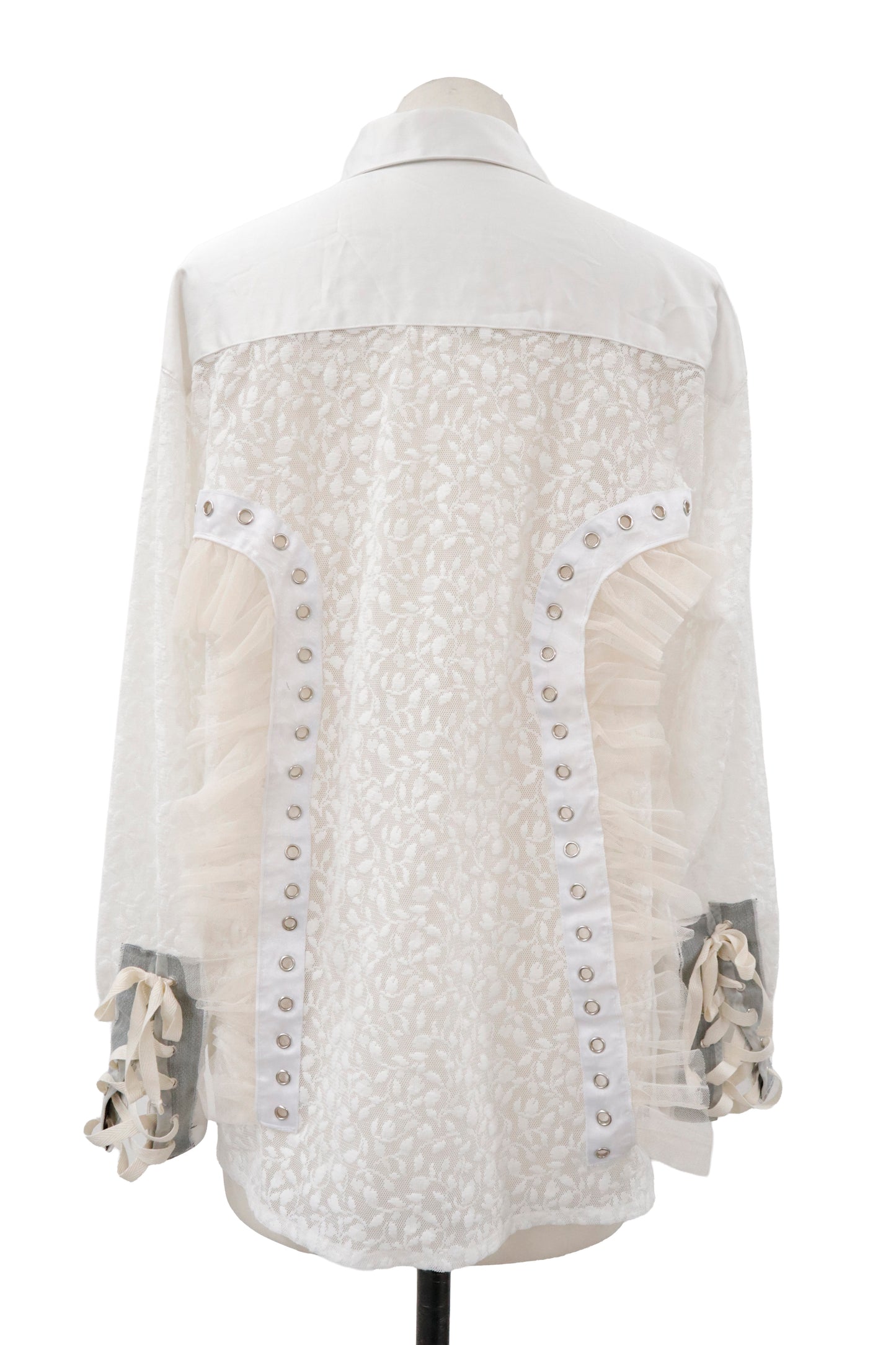 lace up contemporary shirt/RM-［2605-023］