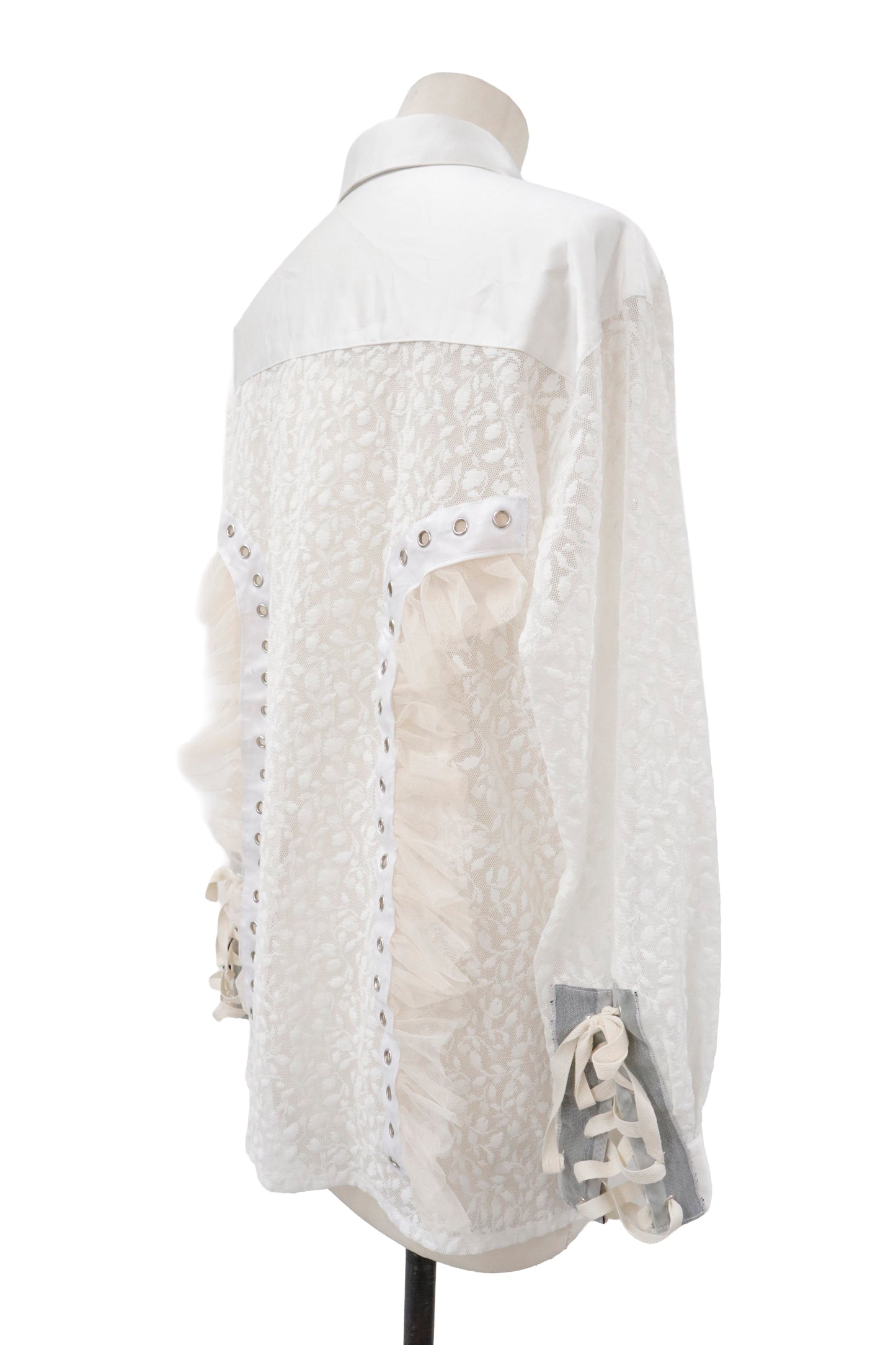 lace up contemporary shirt/RM-［2605-023］