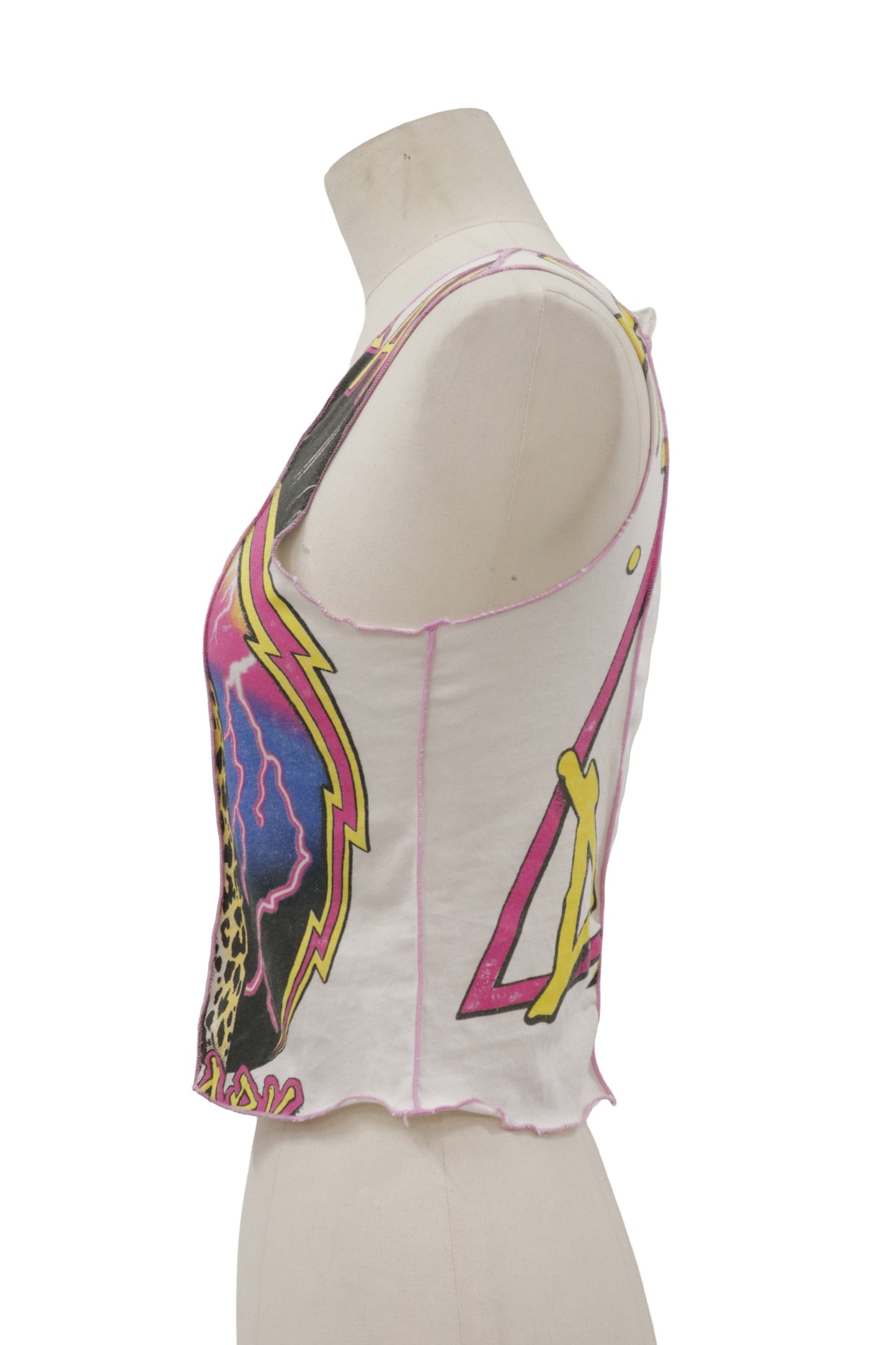 rock flower docking tanktop/RM-［2606-016］