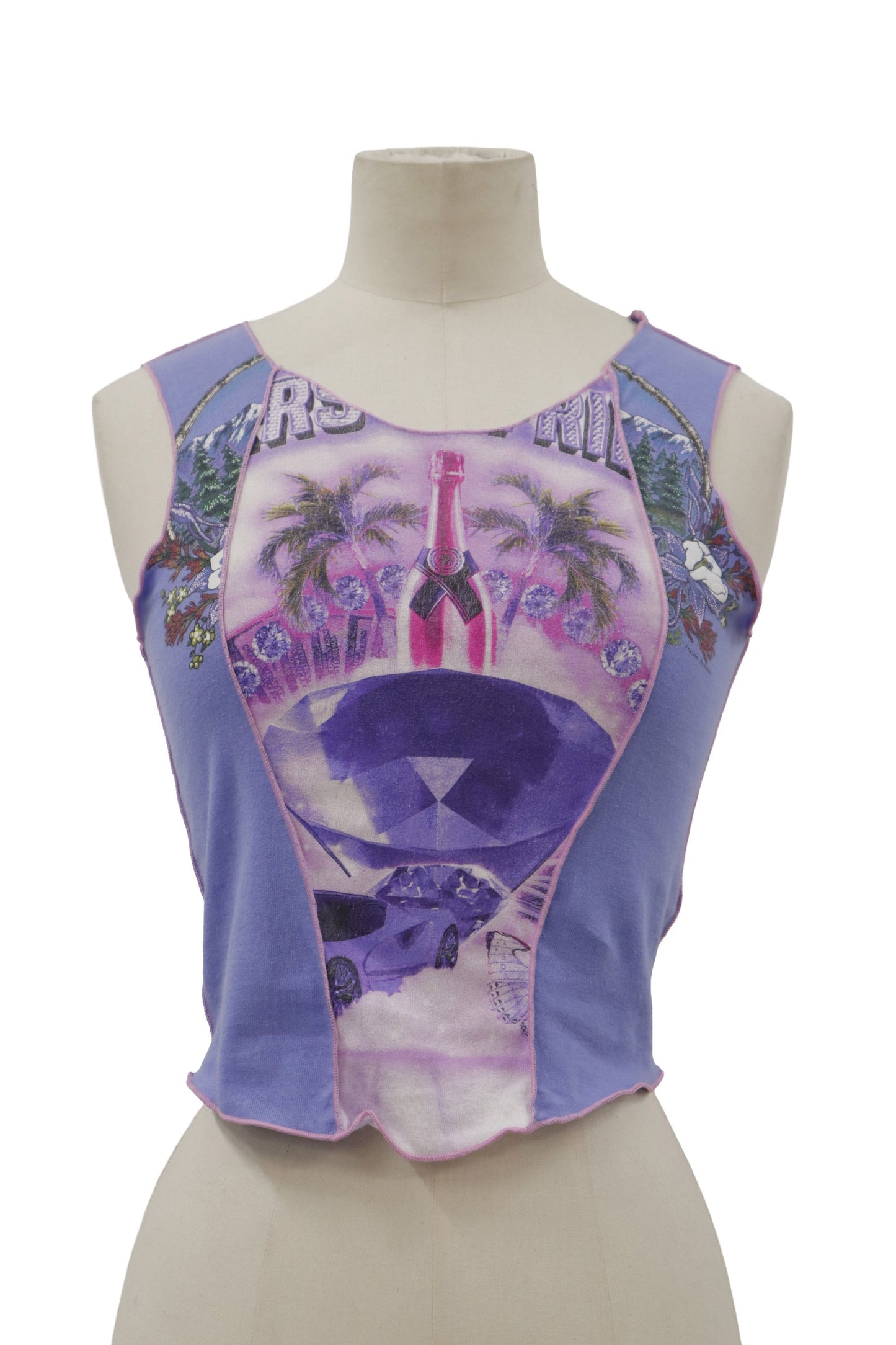 Y2K print docking tanktop/RM-［2606-019］
