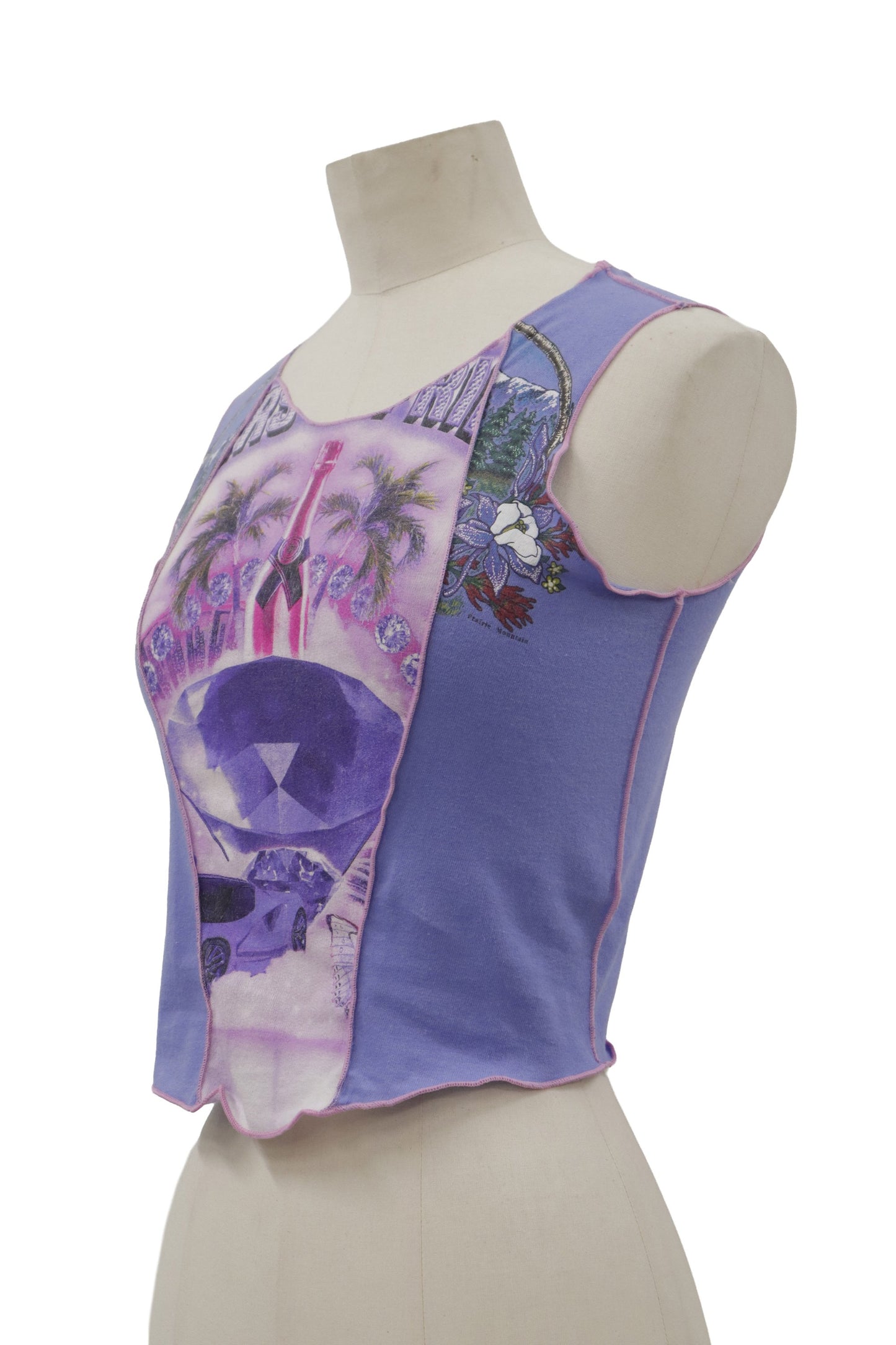 Y2K print docking tanktop/RM-［2606-019］