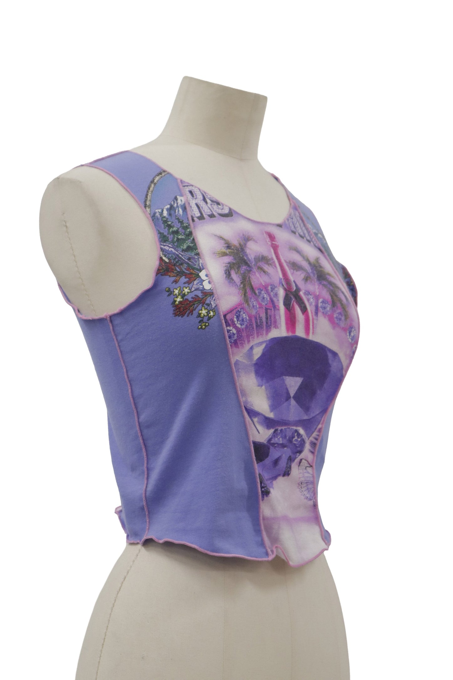 Y2K print docking tanktop/RM-［2606-019］