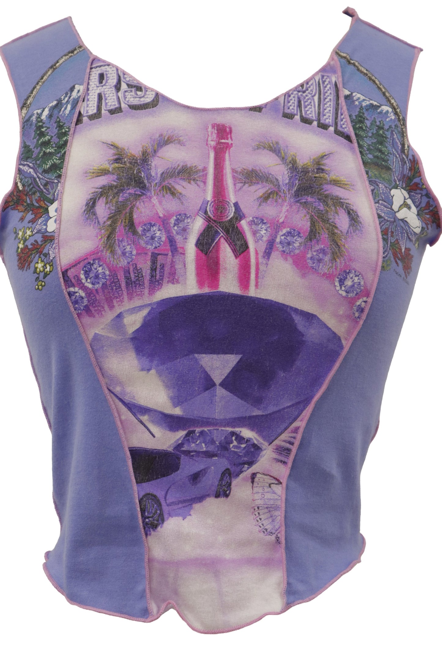 Y2K print docking tanktop/RM-［2606-019］