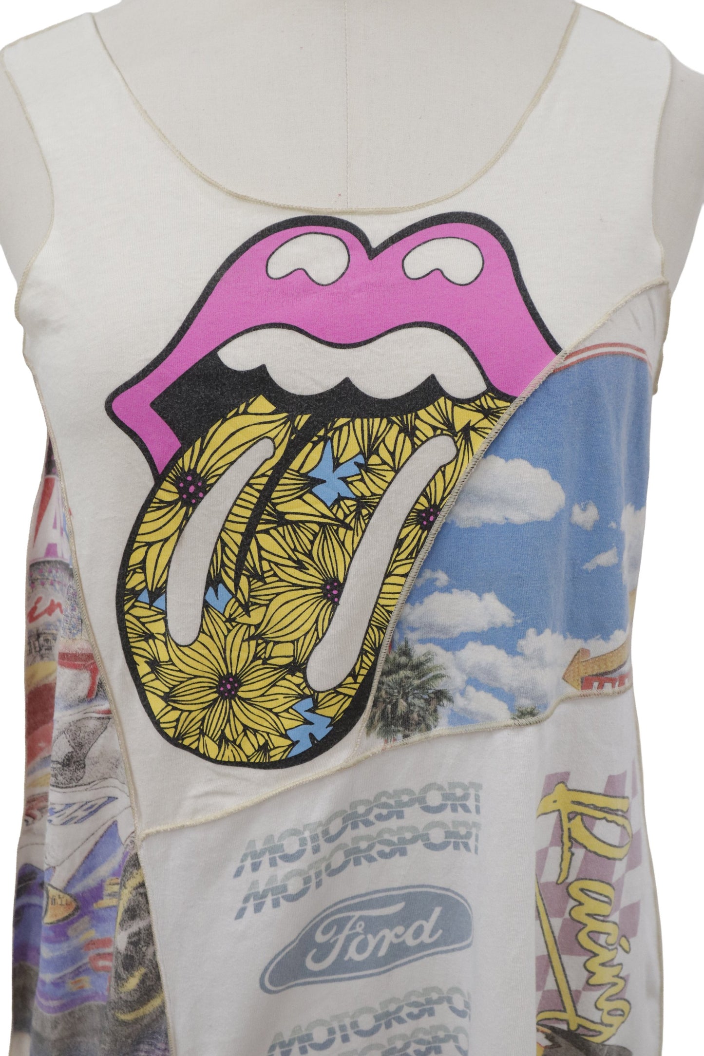 Rolling Stones racing long tanktop/RM-［2606-020］