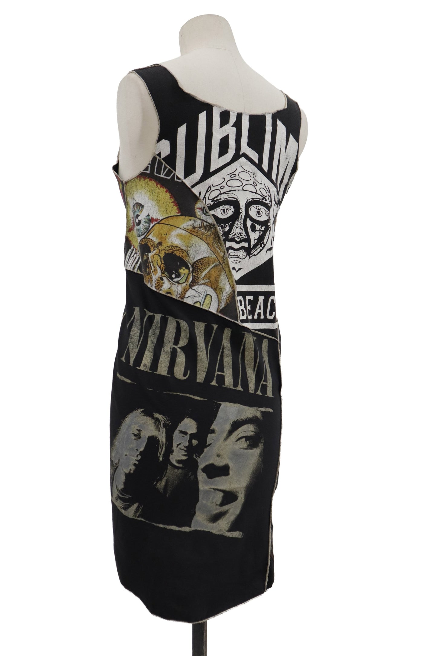 AC/DC lace up long tanktop/RM-［2606-021］