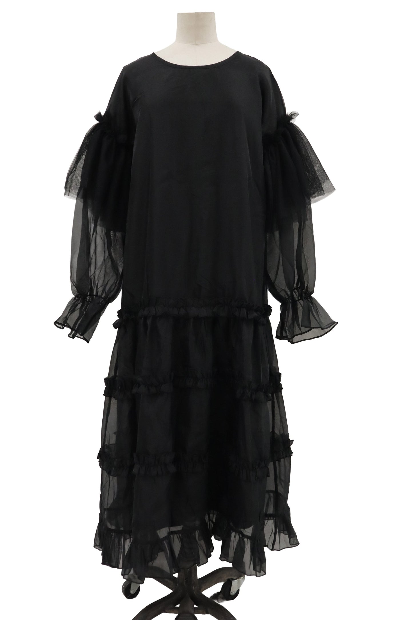 organza frill dress/RM-［2606-027］