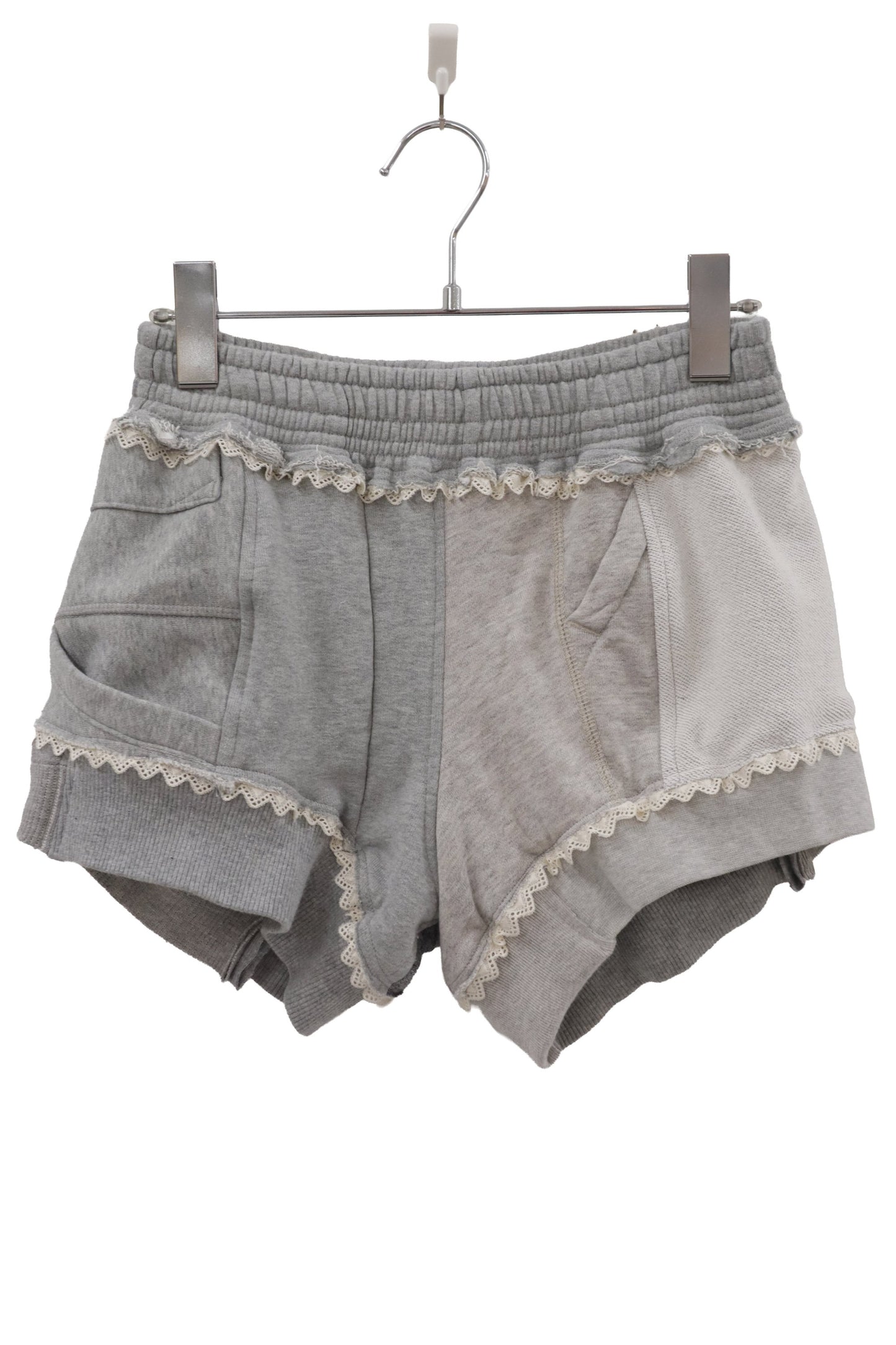 lace sweat shorts/RM-［2606-034］