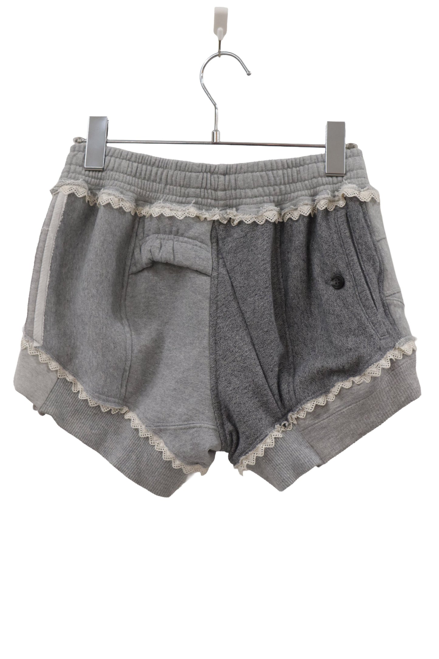 lace sweat shorts/RM-［2606-034］