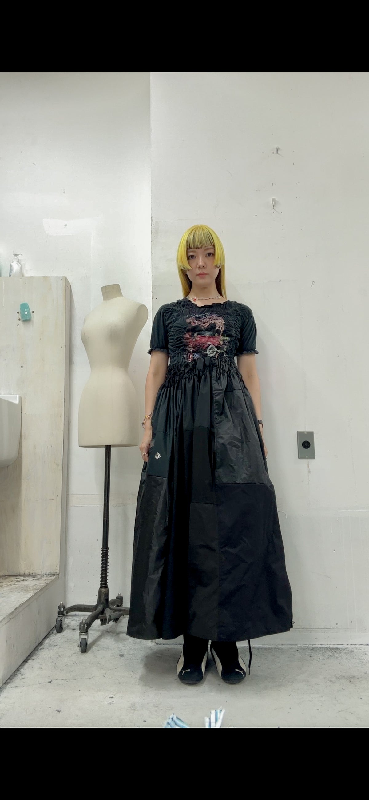 KUSHA KUSHA PLAN/cut saw dress/RM-［2607-144］