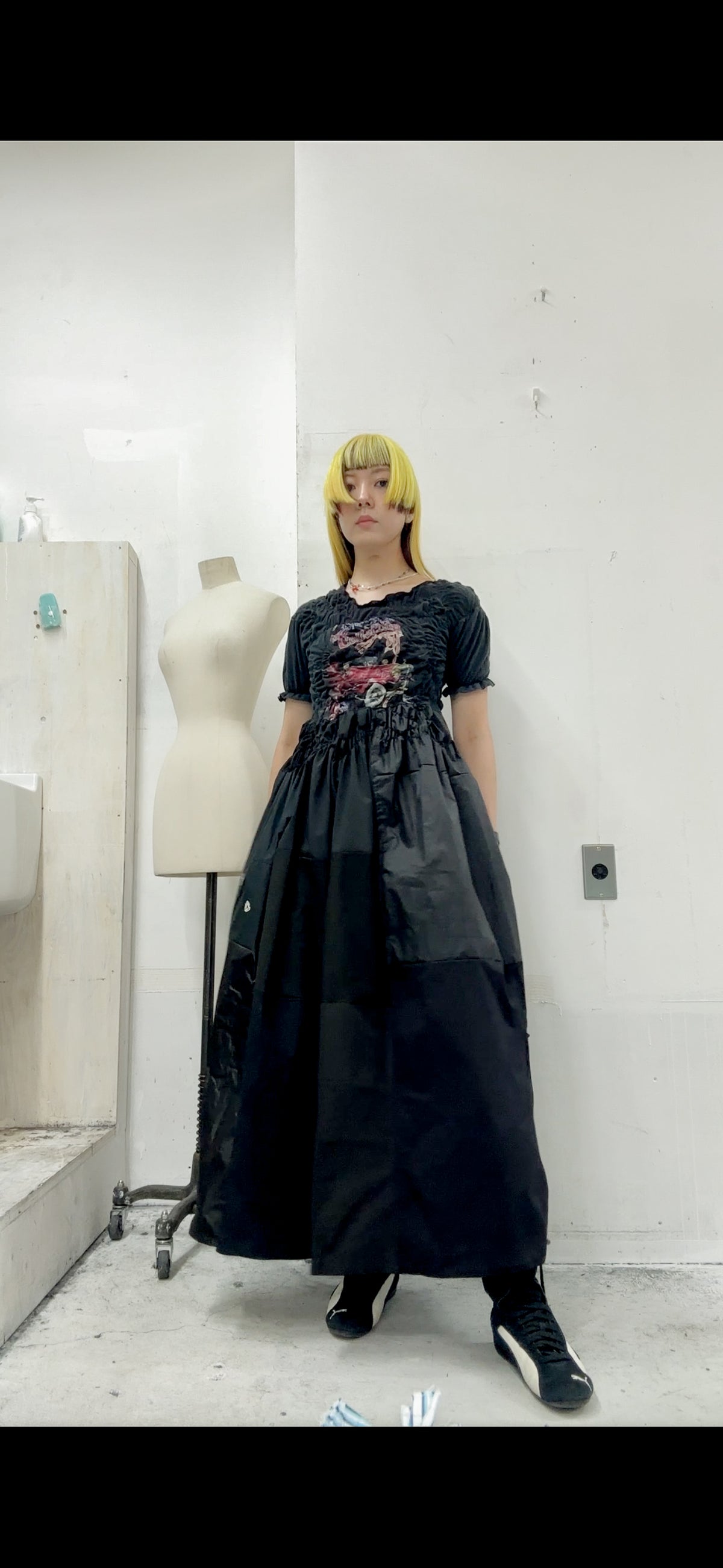KUSHA KUSHA PLAN/cut saw dress/RM-［2607-144］