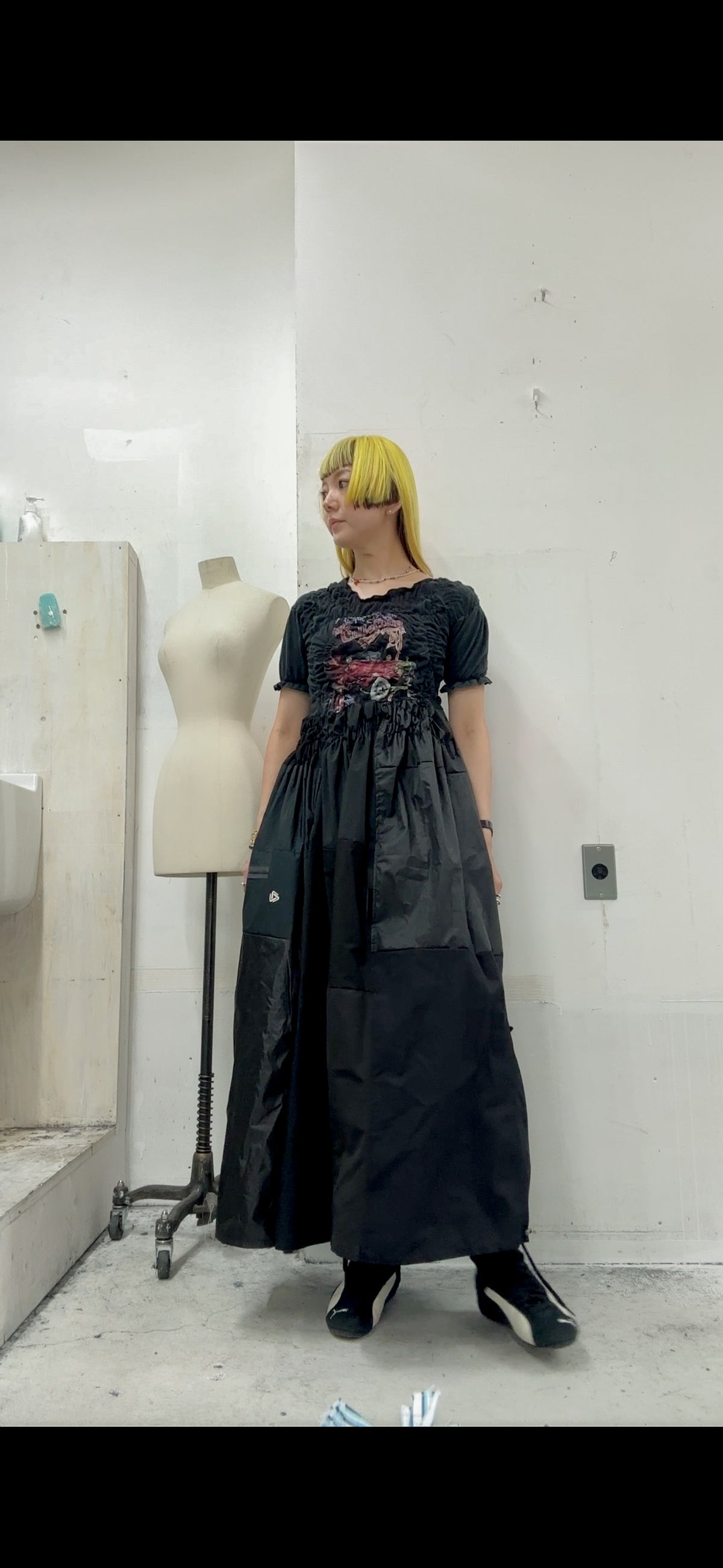 KUSHA KUSHA PLAN/cut saw dress/RM-［2607-144］
