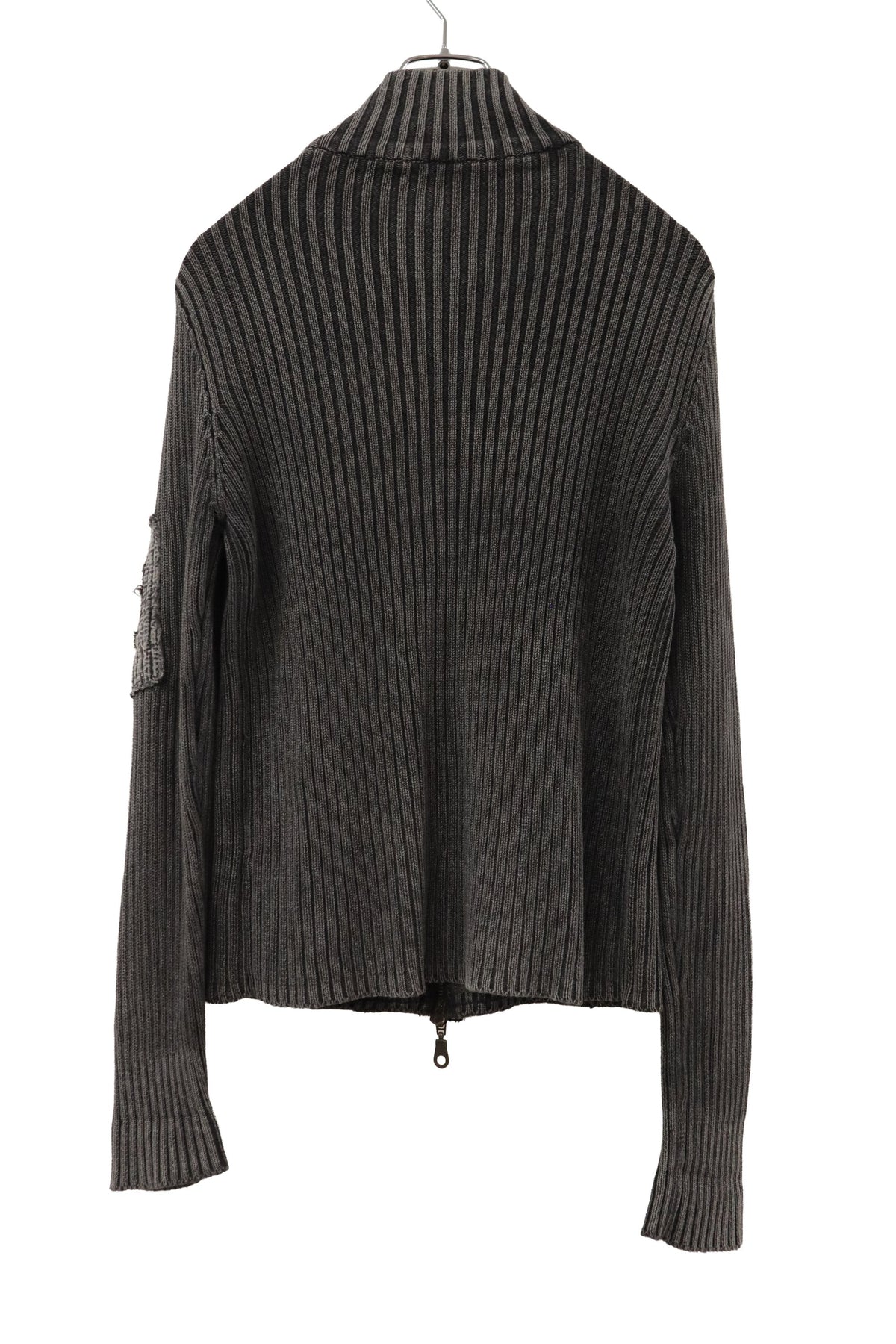 rib knit zip outer/RM-［2608-038］