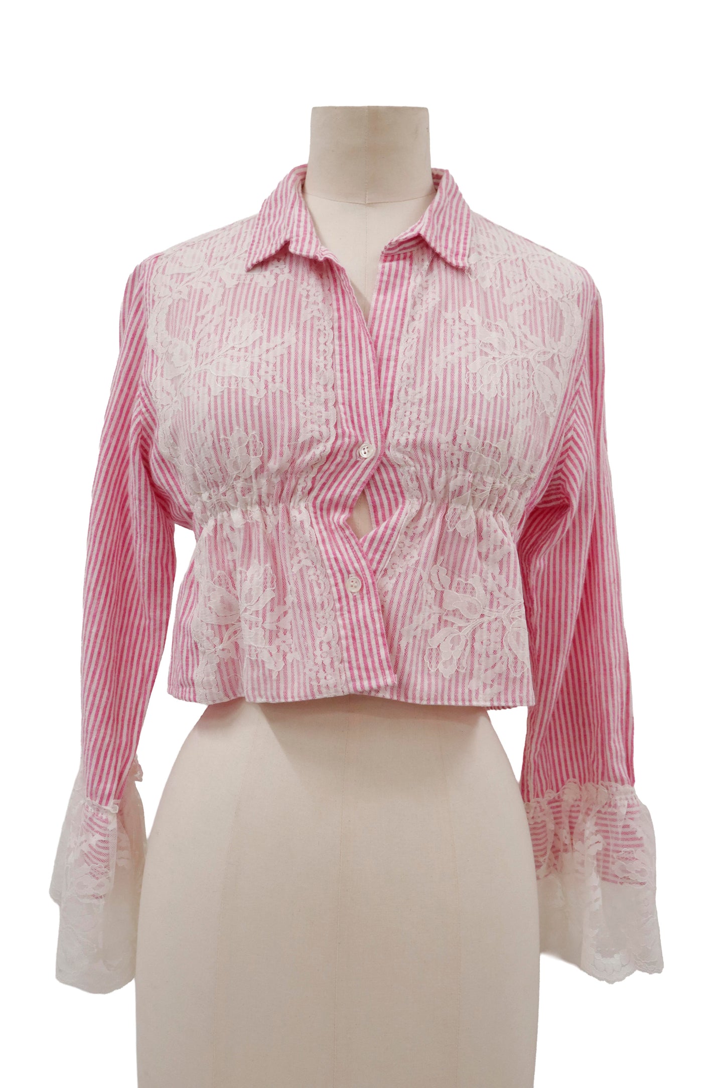lace docking shirt/RM-［2605-048］