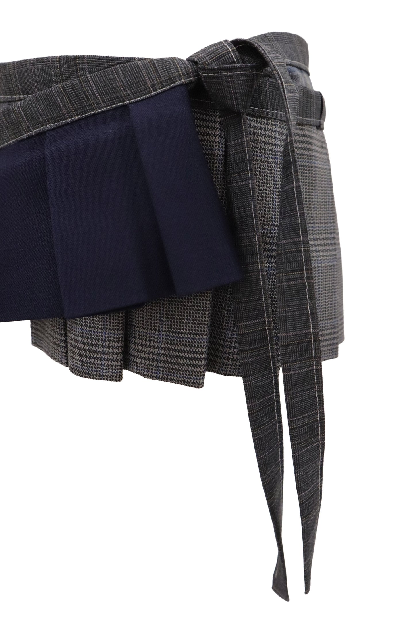 plaid tiered mini skirt/RM-［2607-044］