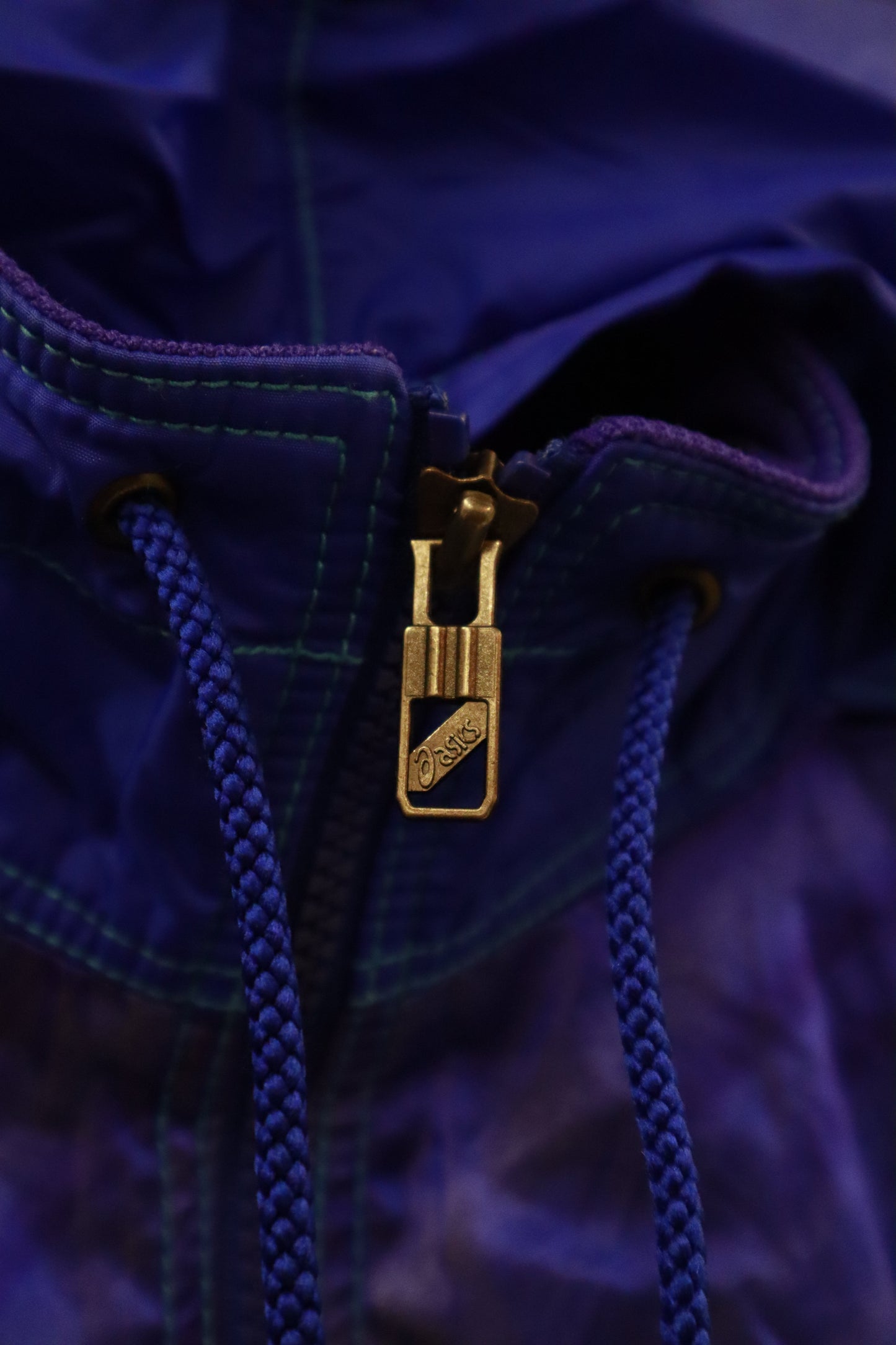 90's asics nylon jacket / NV-［2601-012］
