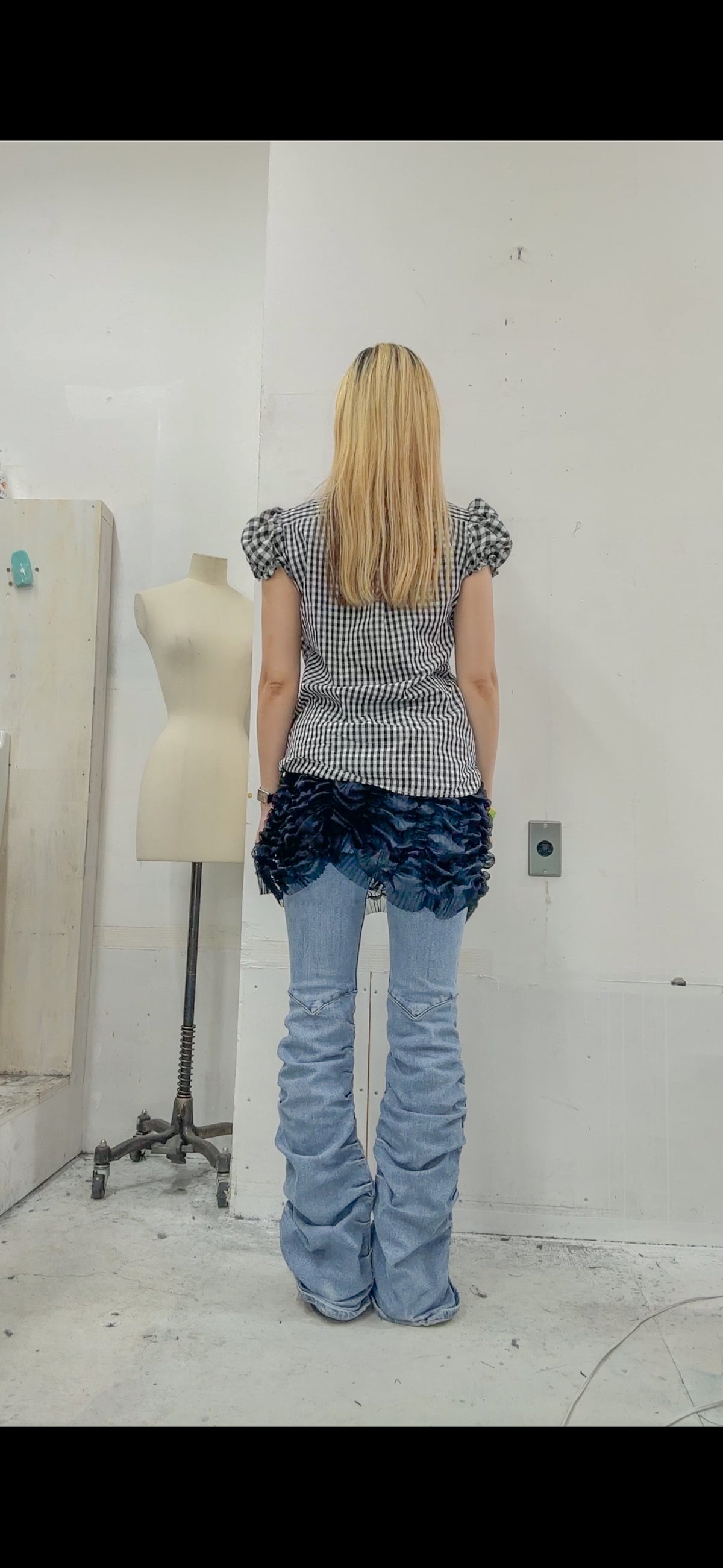 western motif shirt/RM-［2607-088］