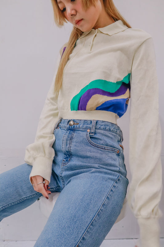 henryneck knit tops/U-［2511-017］