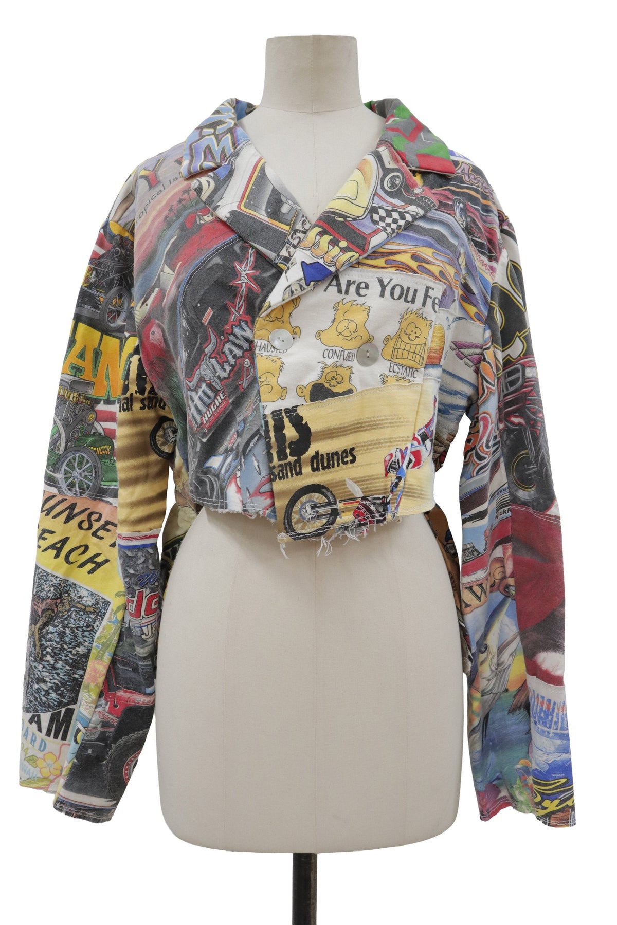 patchwork jacket/RM-［2608-095］