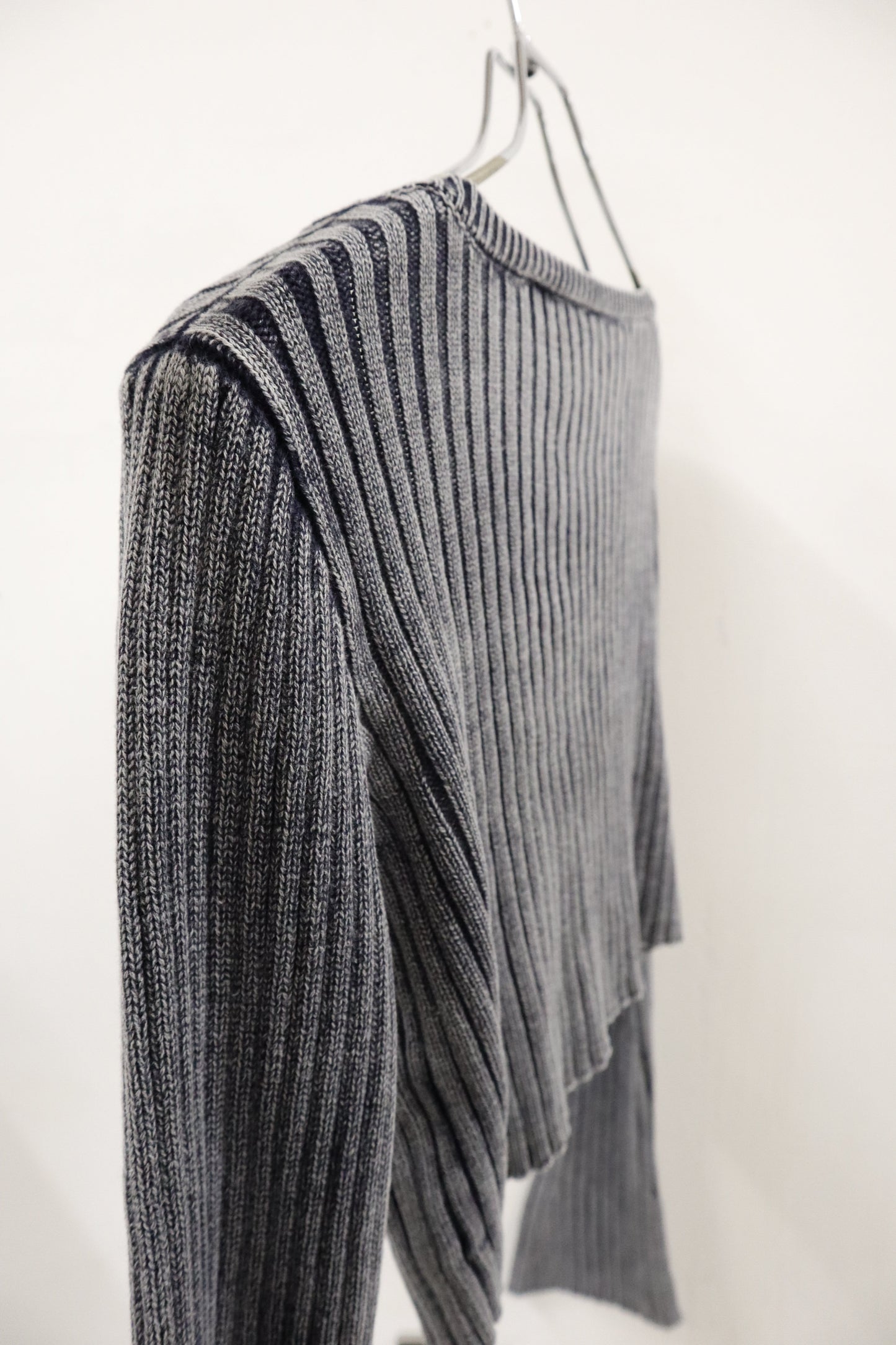 rib knit double ZIP/U-［2603-008］