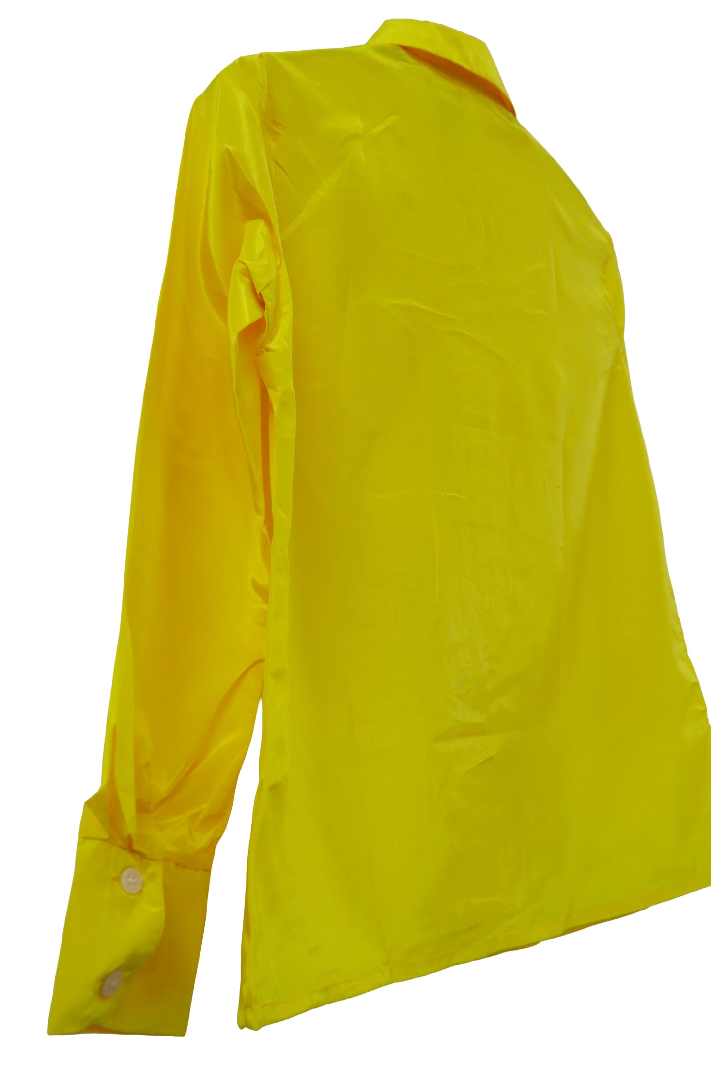 70's polyester satin shirt/ NV［2511-169］