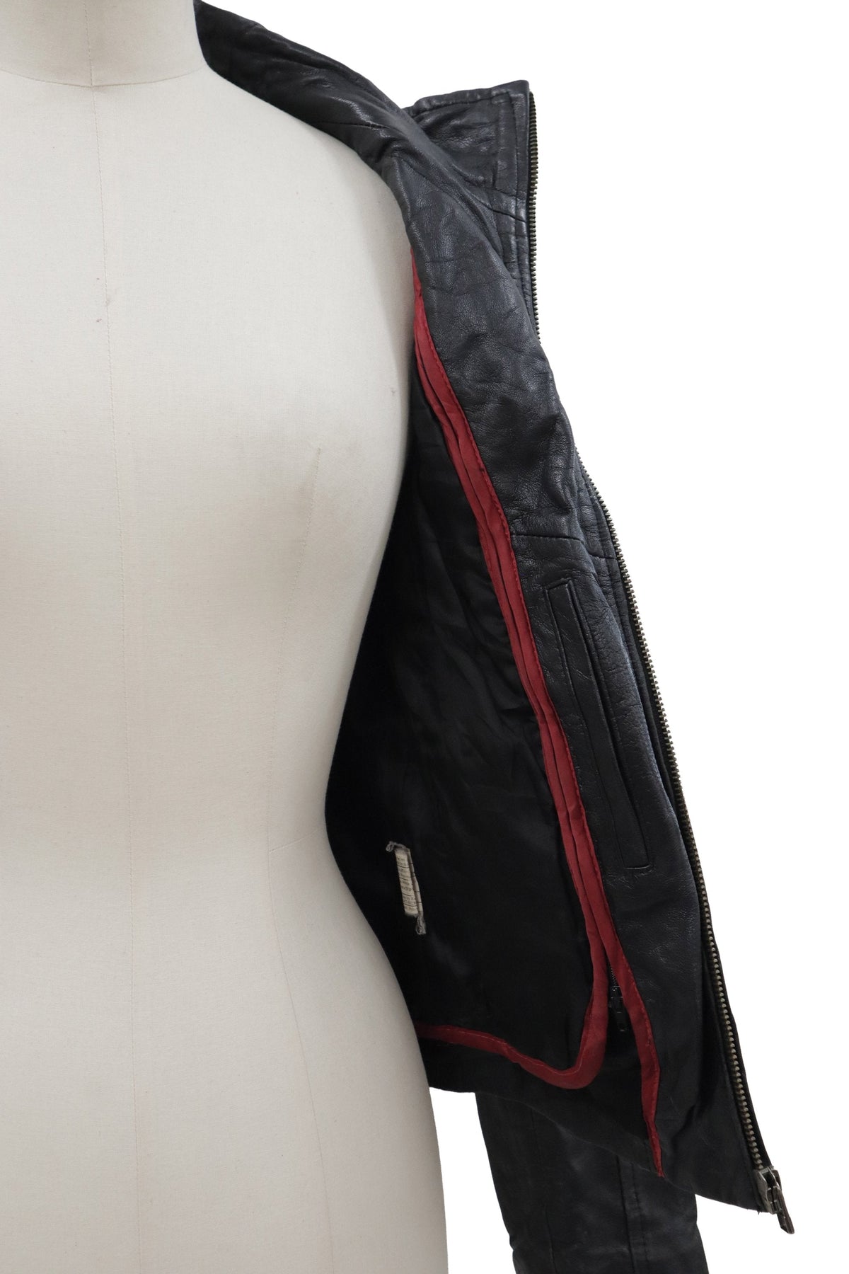 lace leather jacket/RM-［2608-104］
