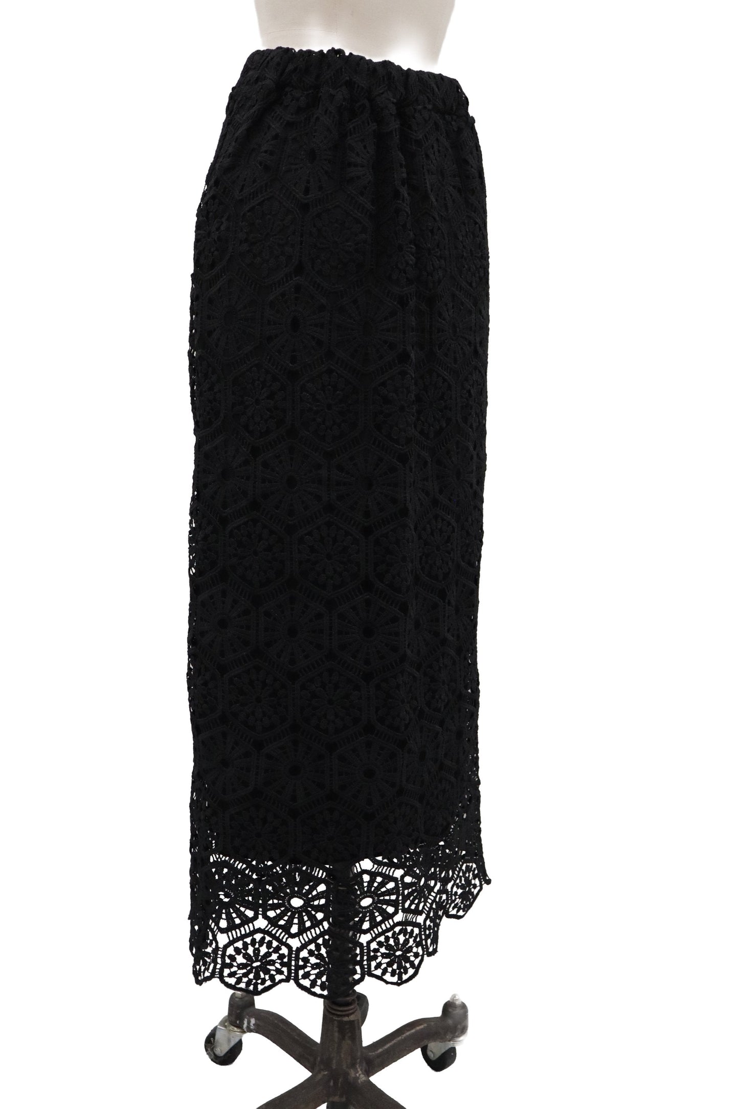 lace pencil maxi skirt/RM-［2607-023］