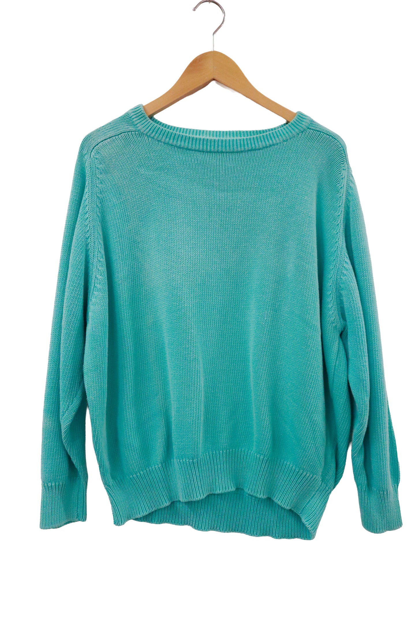 90's benetton cotton knit sweater /  NV-［2601-051］