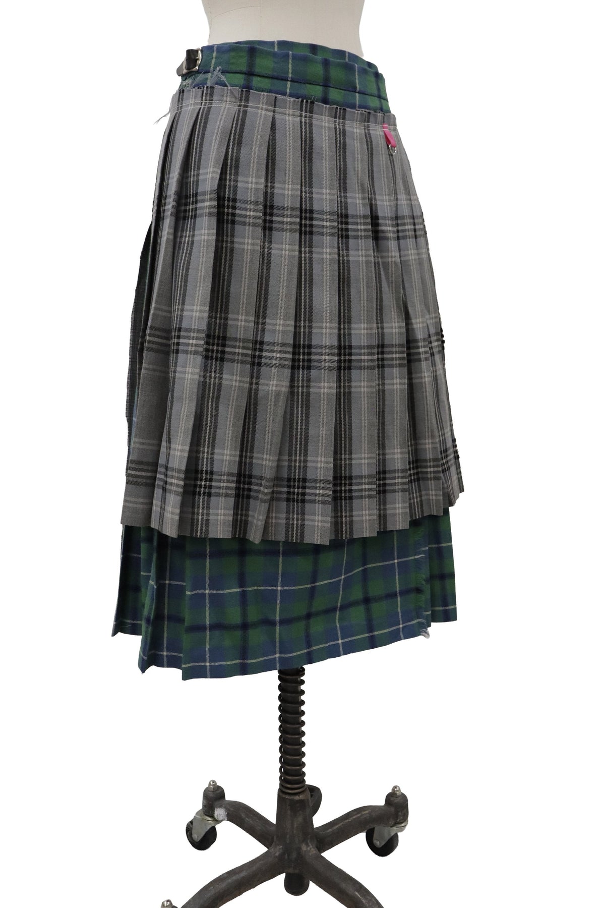 layered pleats skirt/RM-［2608-100］