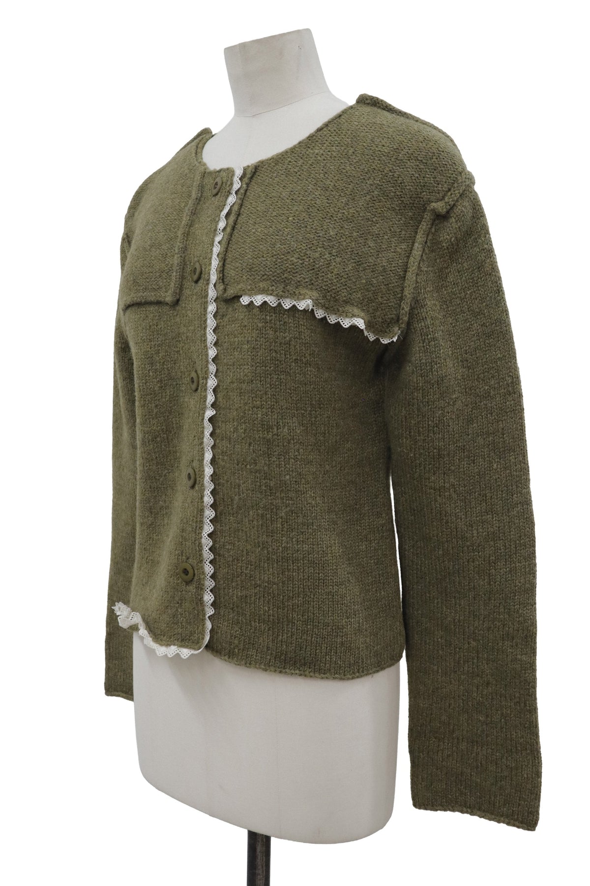 lace knit cardigan/RM-［2608-103］
