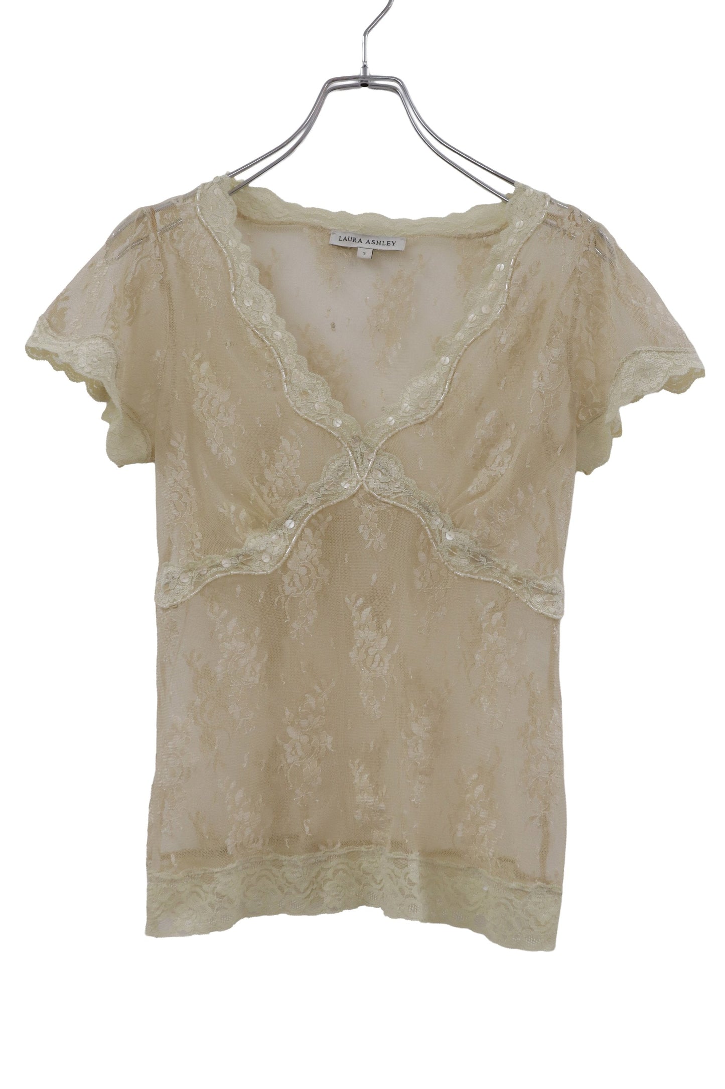 lace sequin blouse/RM-［2607-019］