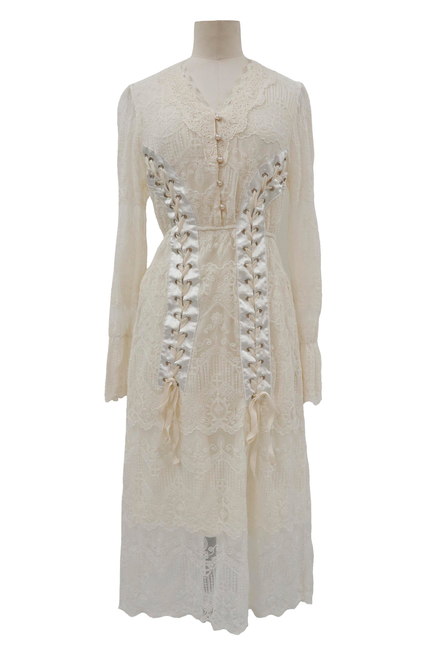 lace up dress/RM-［2605-052］