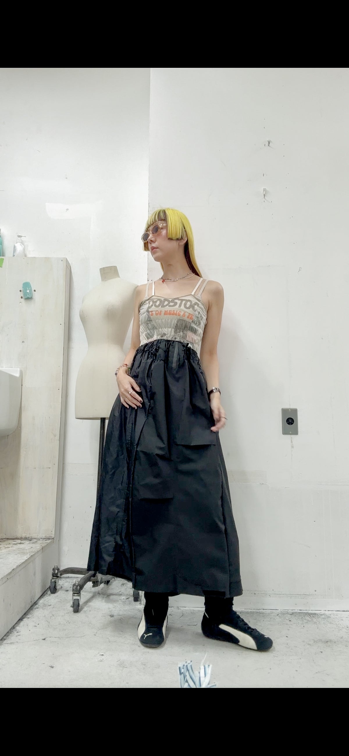 KUSHA KUSHA PLAN/cut saw dress/RM-［2607-172］