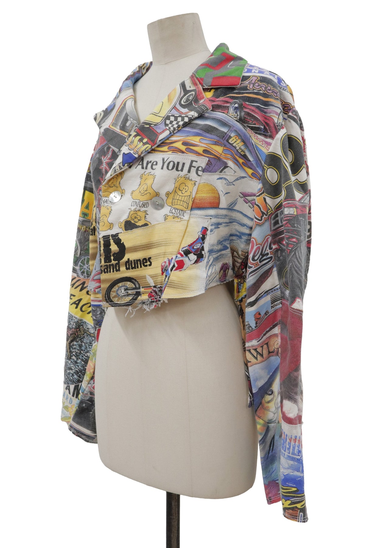 patchwork jacket/RM-［2608-095］
