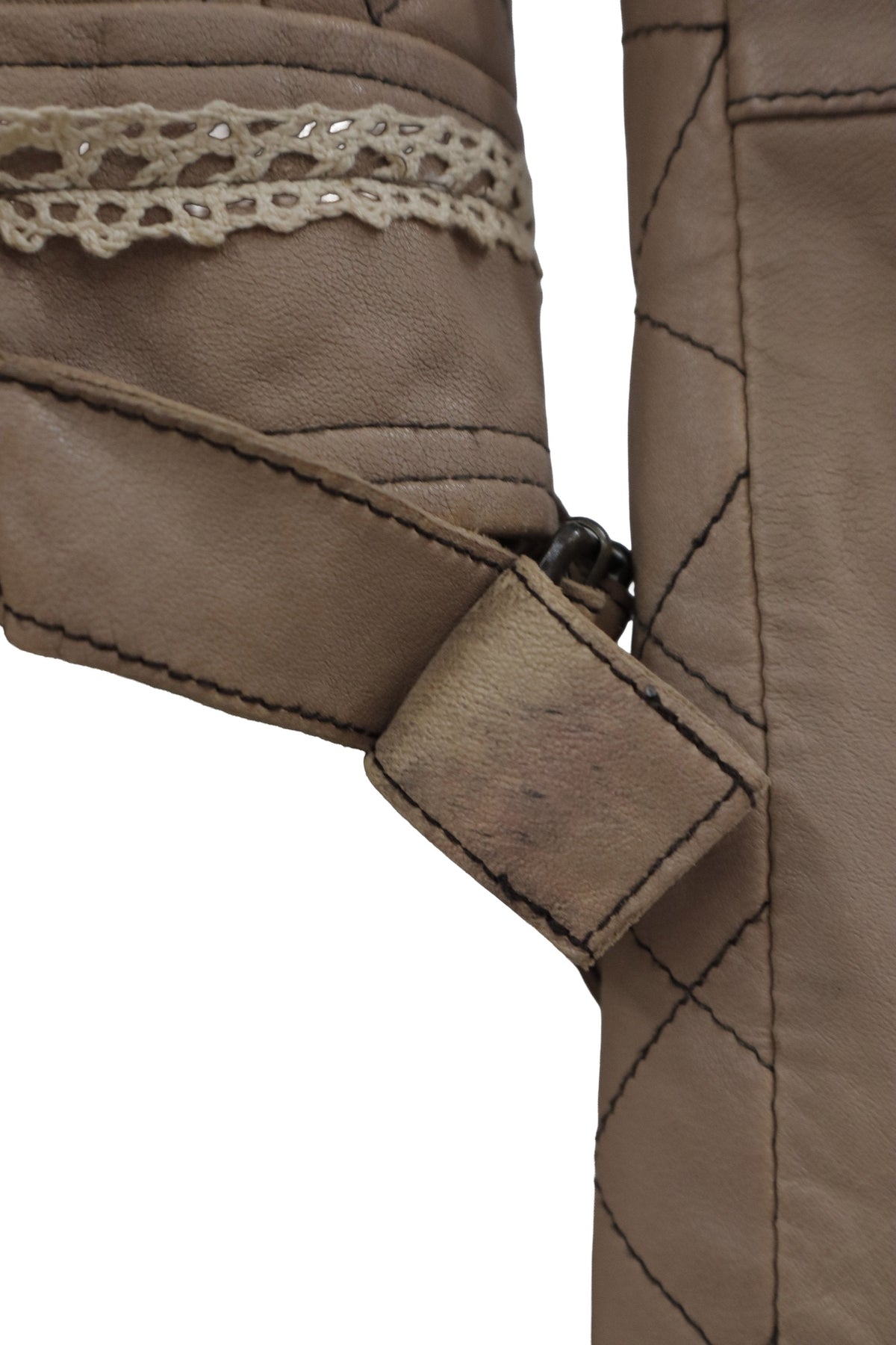 decorative leather jacket/RM-［2608-105］