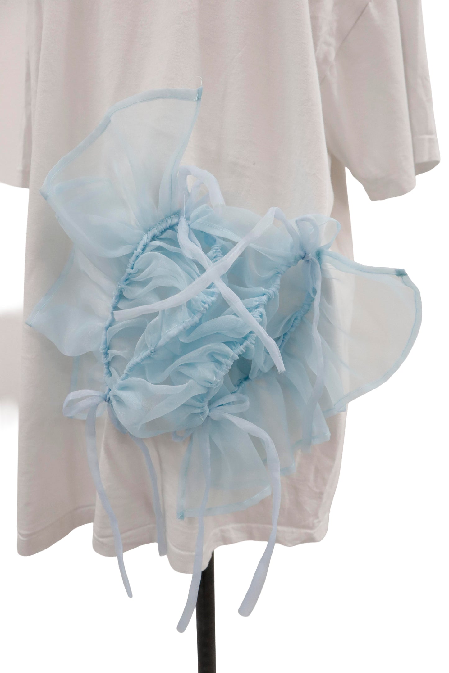 shirring ribbon tee/RM-［2605-027］