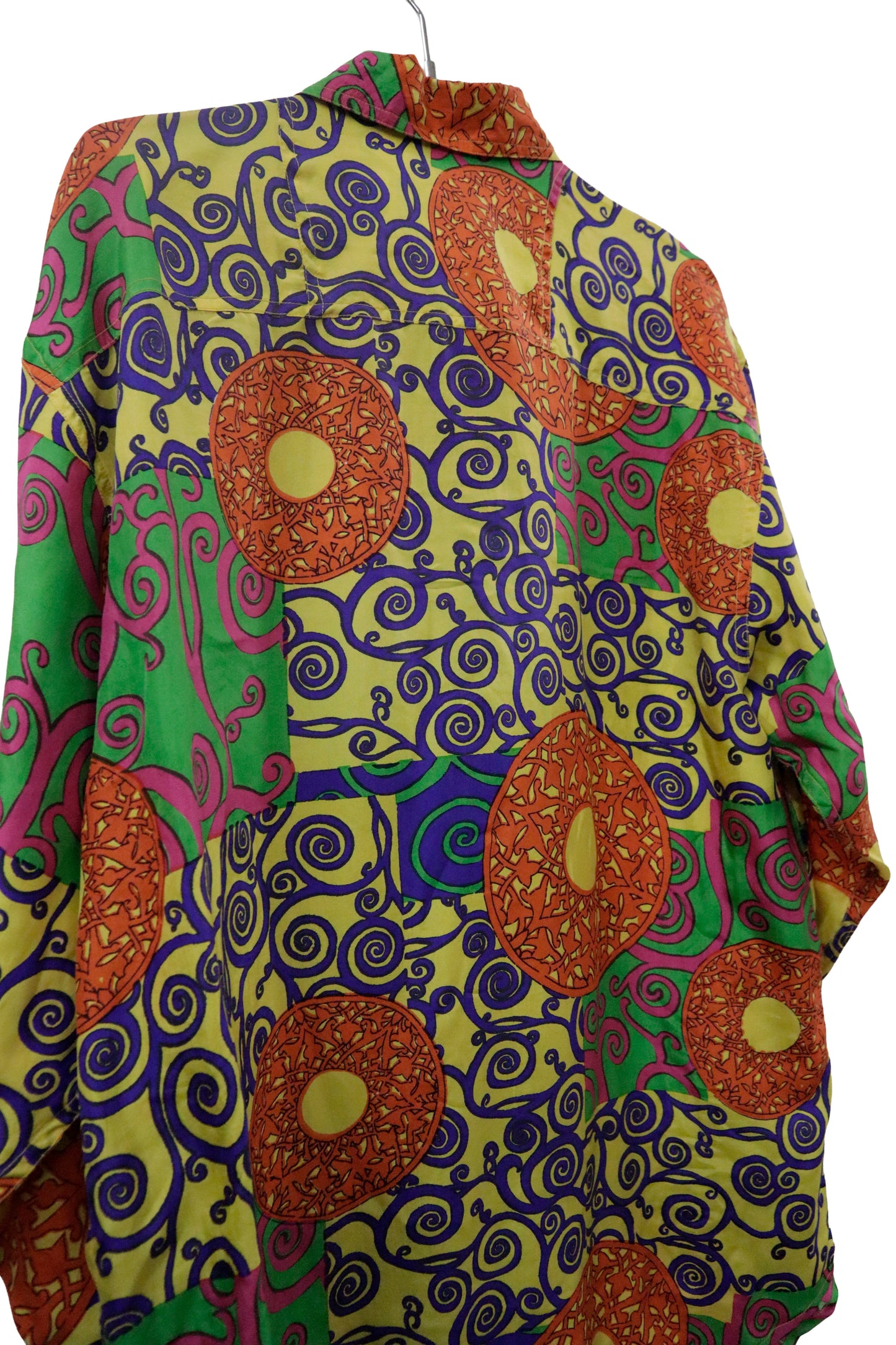 80’s silk shirt / NV-［2601-025］