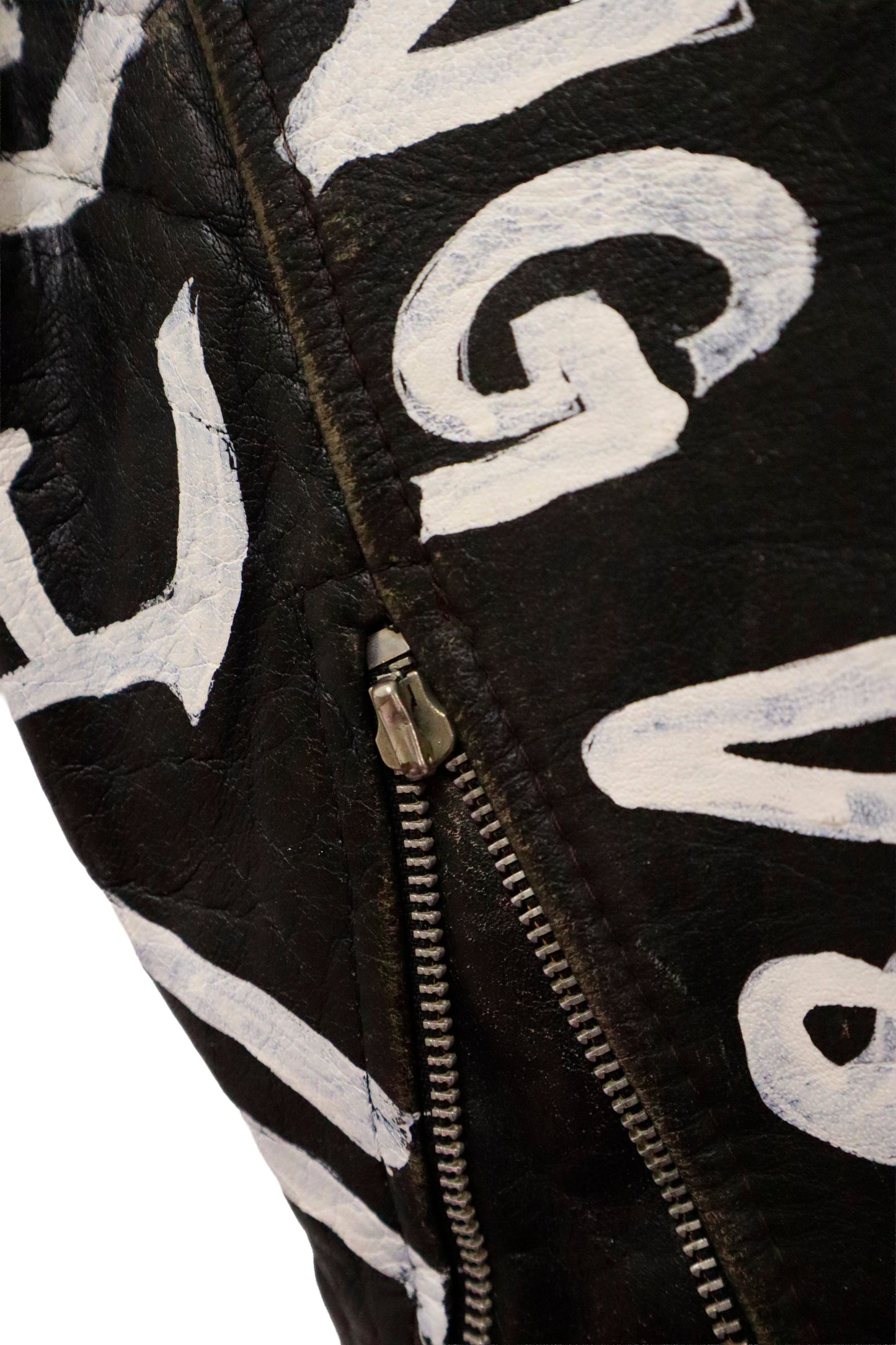 80’s leather riders jacket / NV-［2601-044］