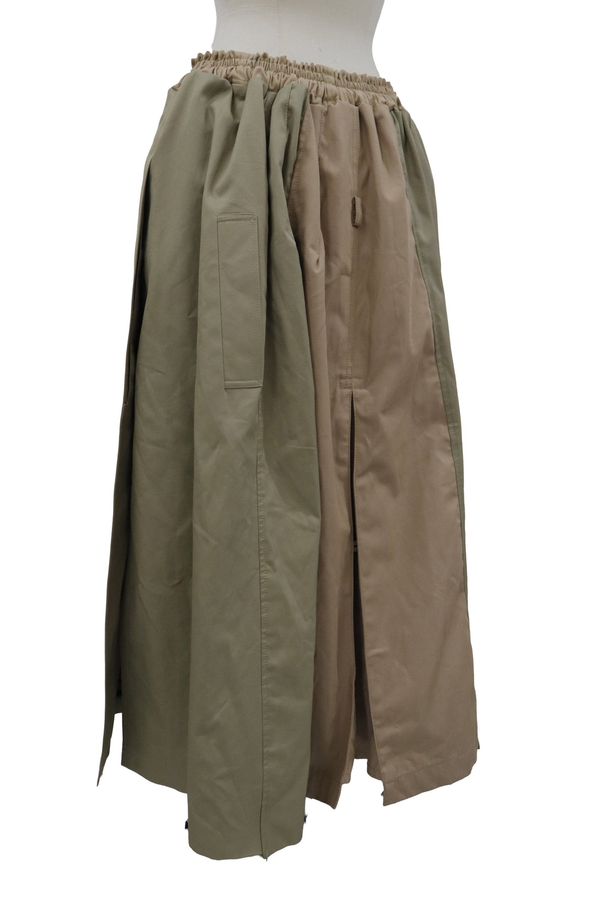 upcycled trench coat skirt/RM-［2608-019］