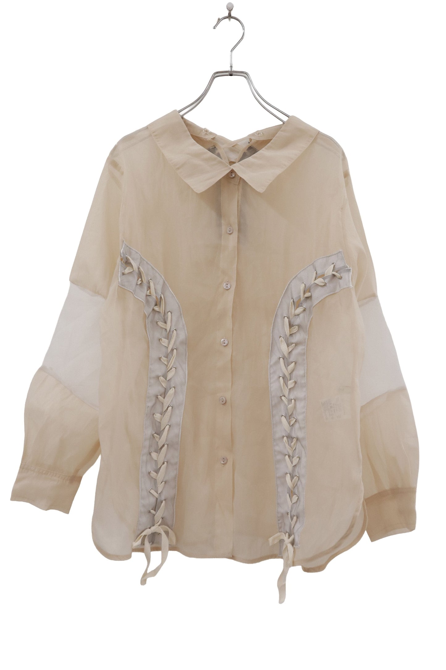 lace-up contemporary shirt/RM-［2607-042］