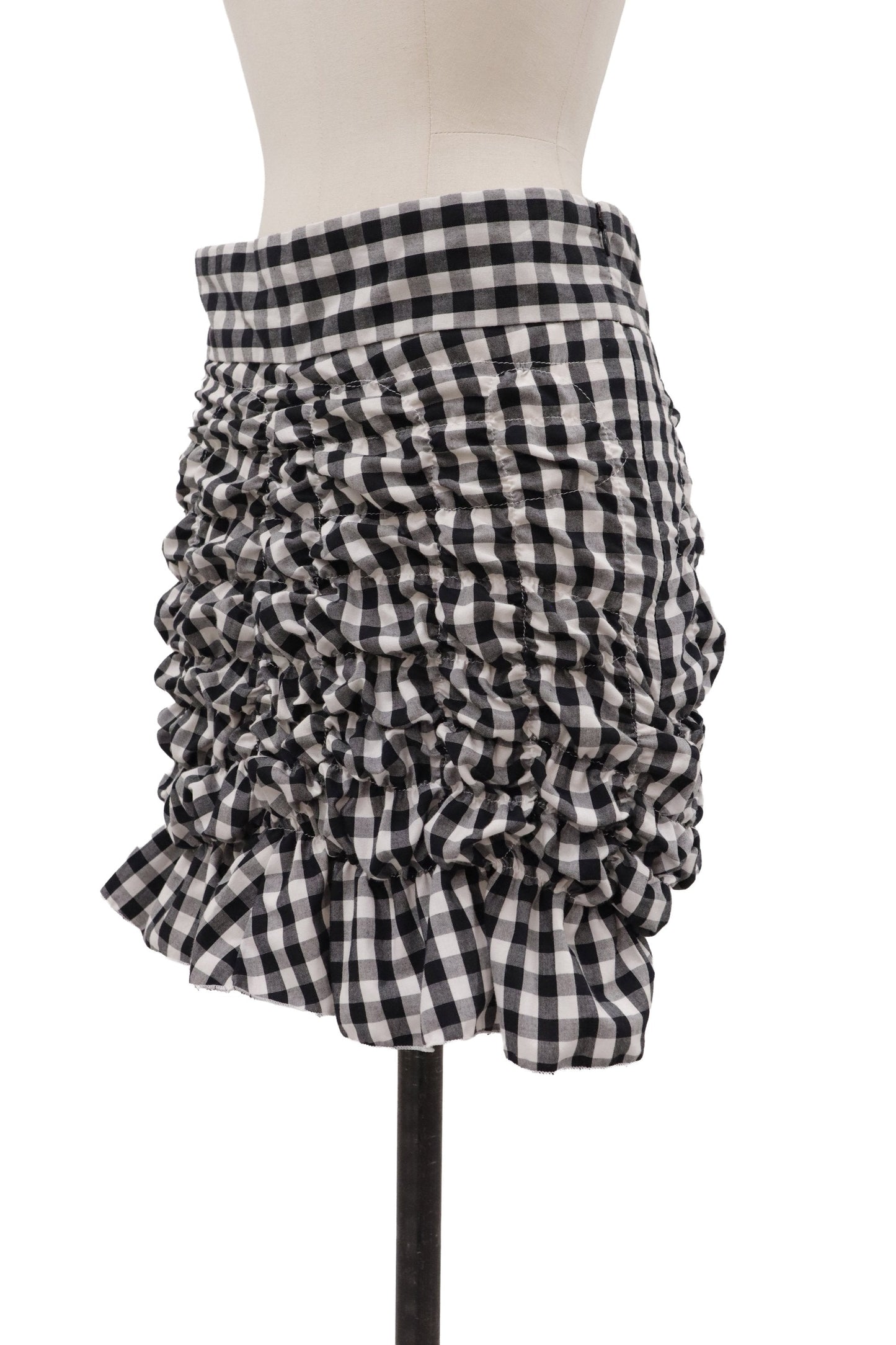 gingham skirt/KUSHA KUSHA PLAN/RM-［2607-053］